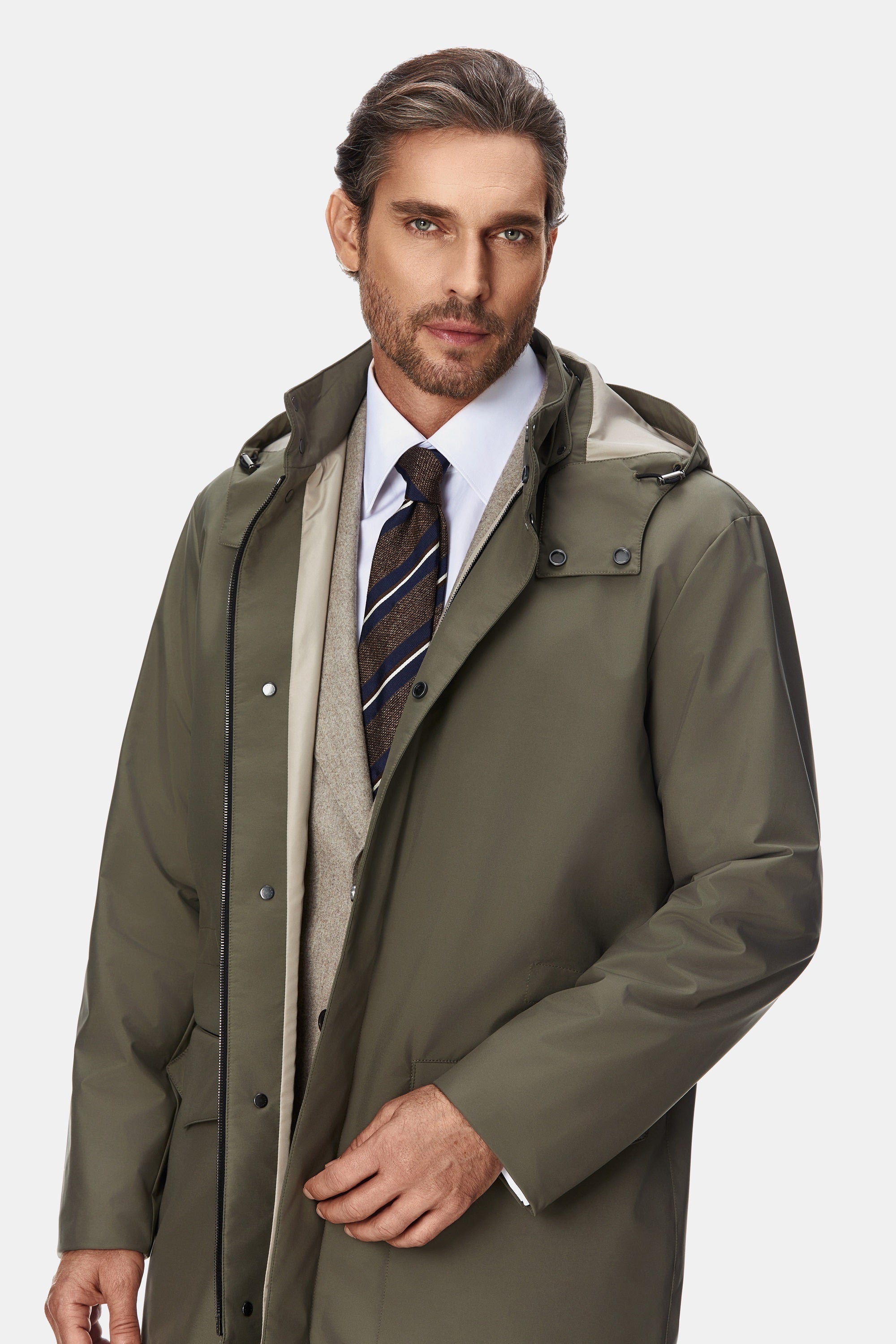 Trench tehno khaki