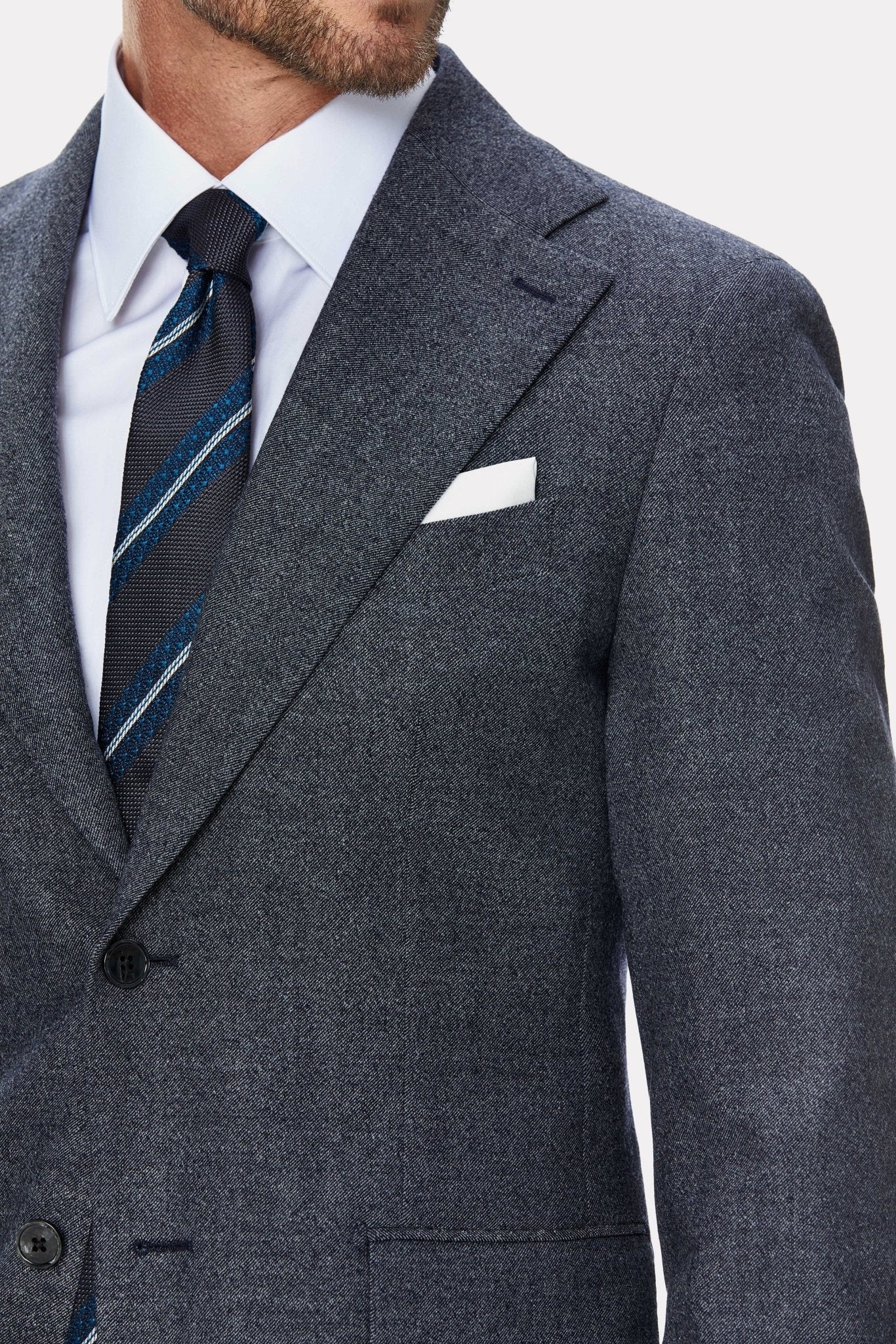 Costum tesatura Loro Piana, flanel texturat - Viggo