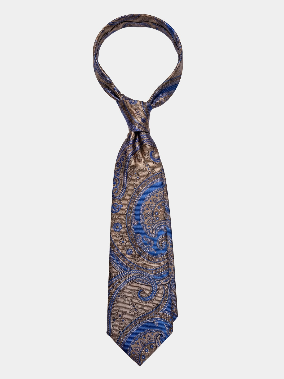 Cravata matase pattern Paisley multicolor