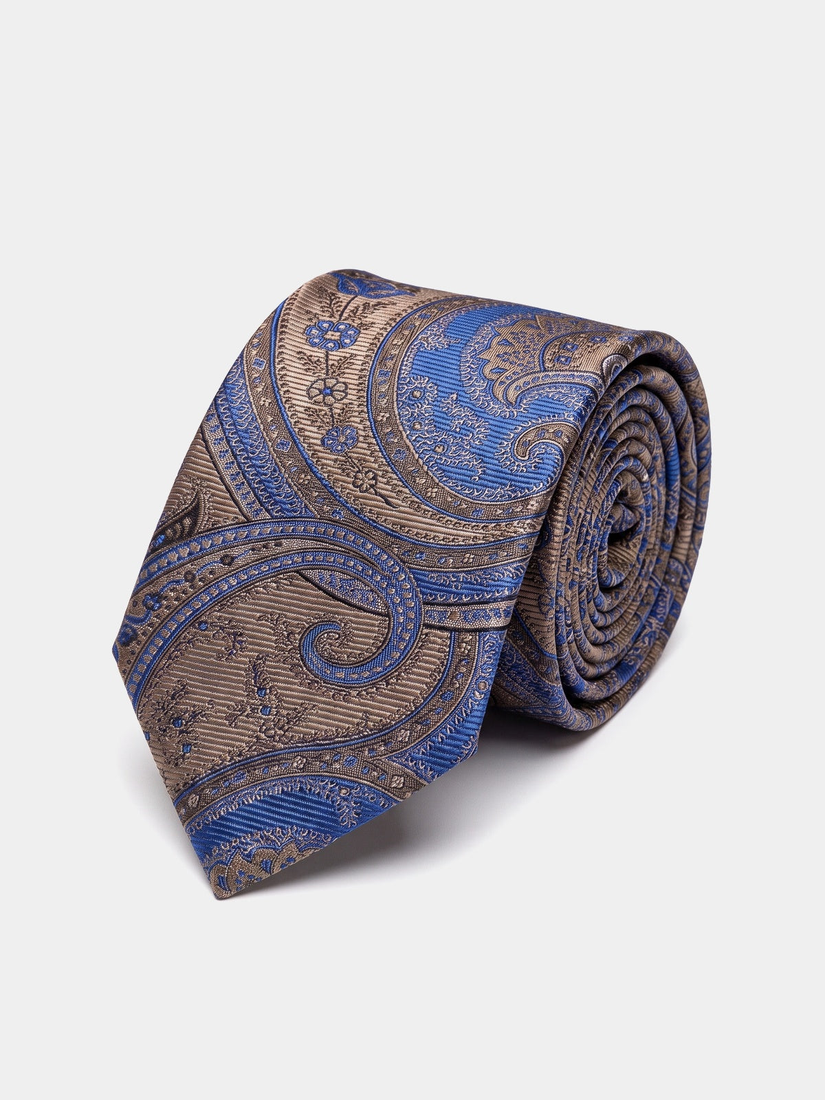 Cravata matase pattern Paisley multicolor