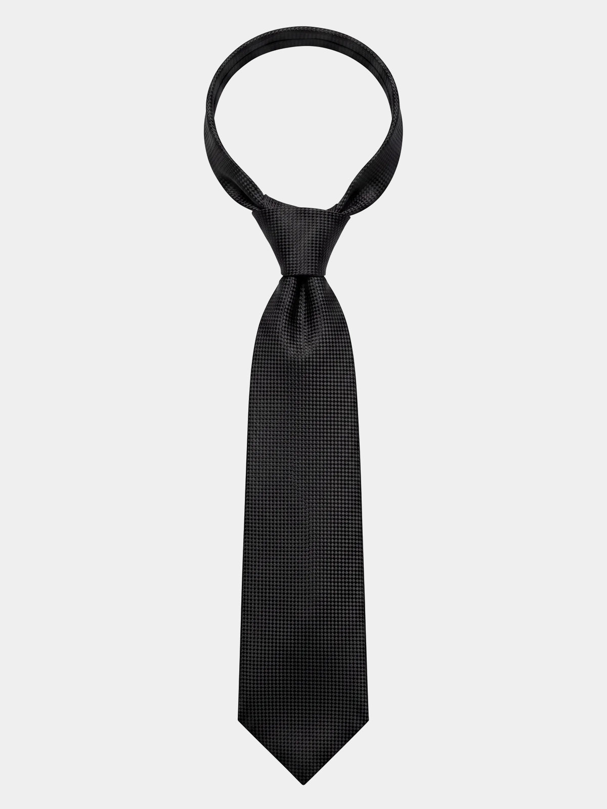 Cravata neagra texturata matase