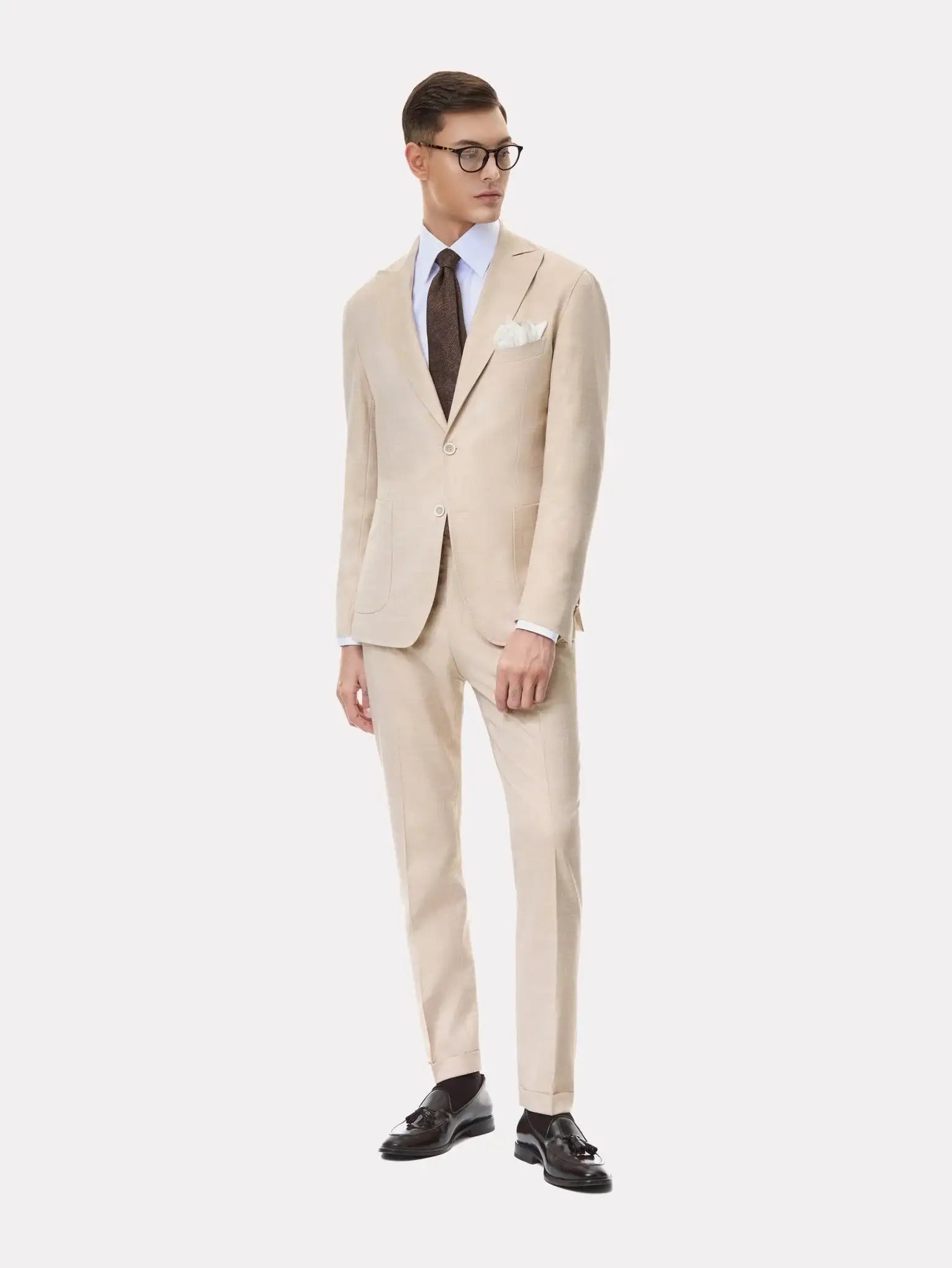 Costum slim fit bej - Viggo