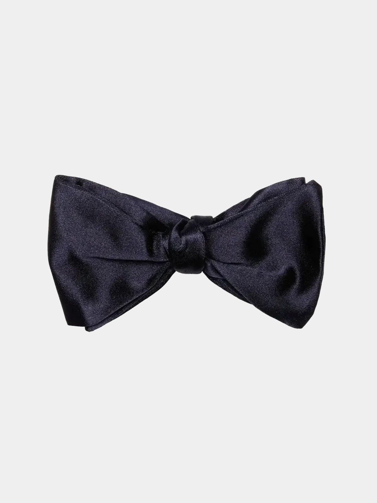 Papion navy din matase naturala