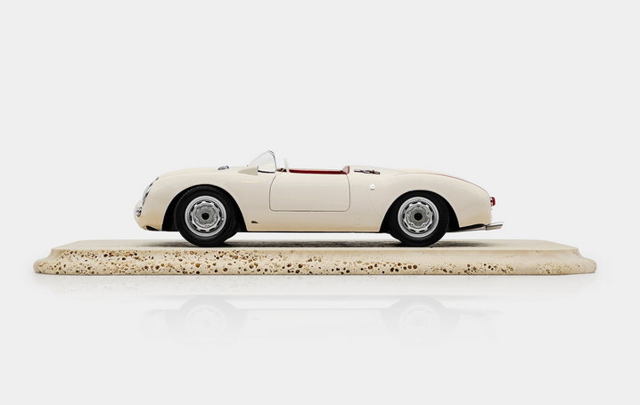 Macheta Porsche 550A Spyder alb