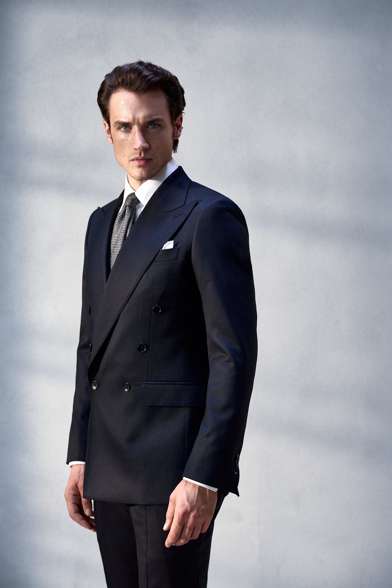 COSTUM negru tesatura Vitale Barberis Canonico