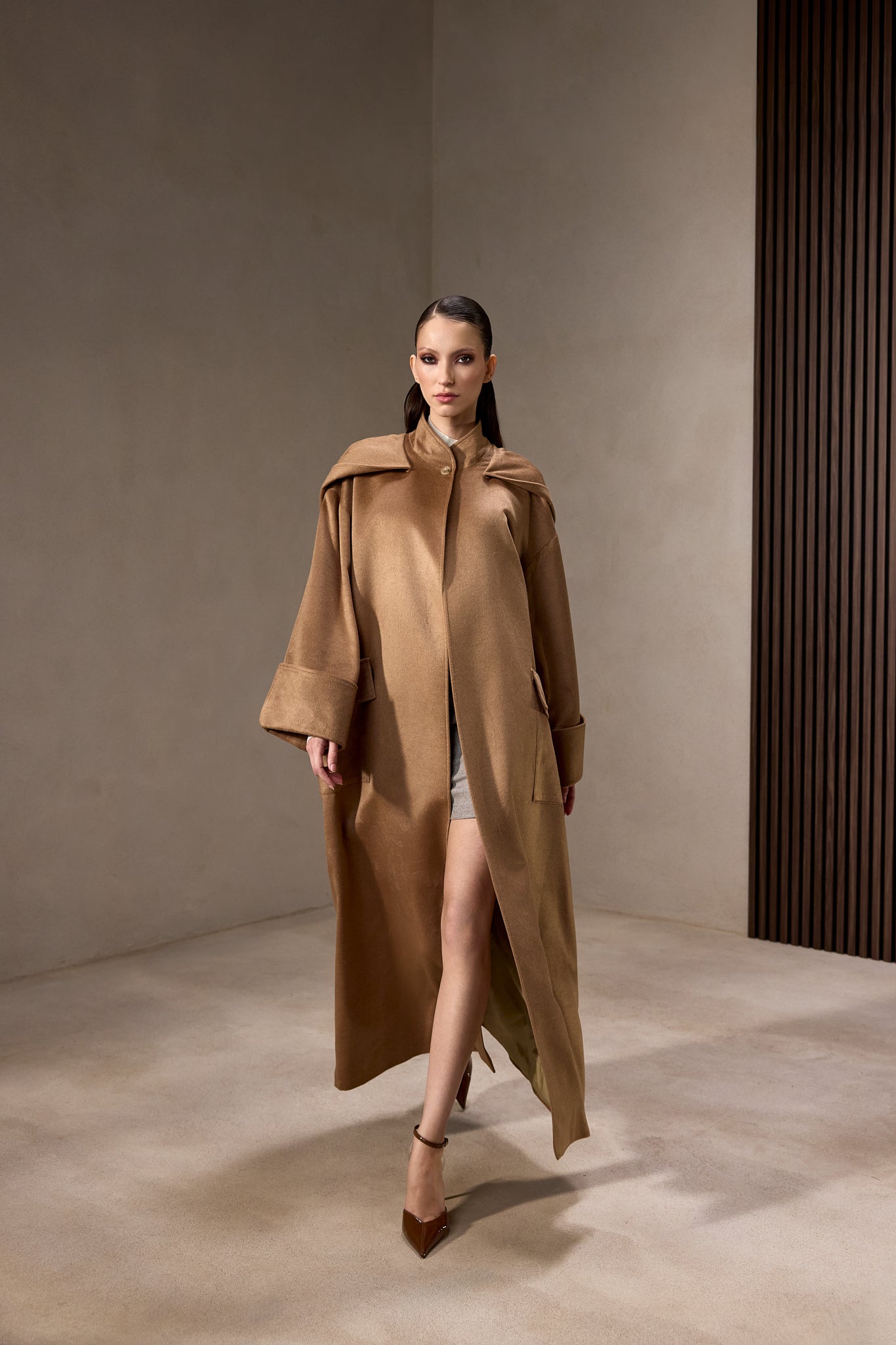 Pardesiu camel Bespoke FOR HER