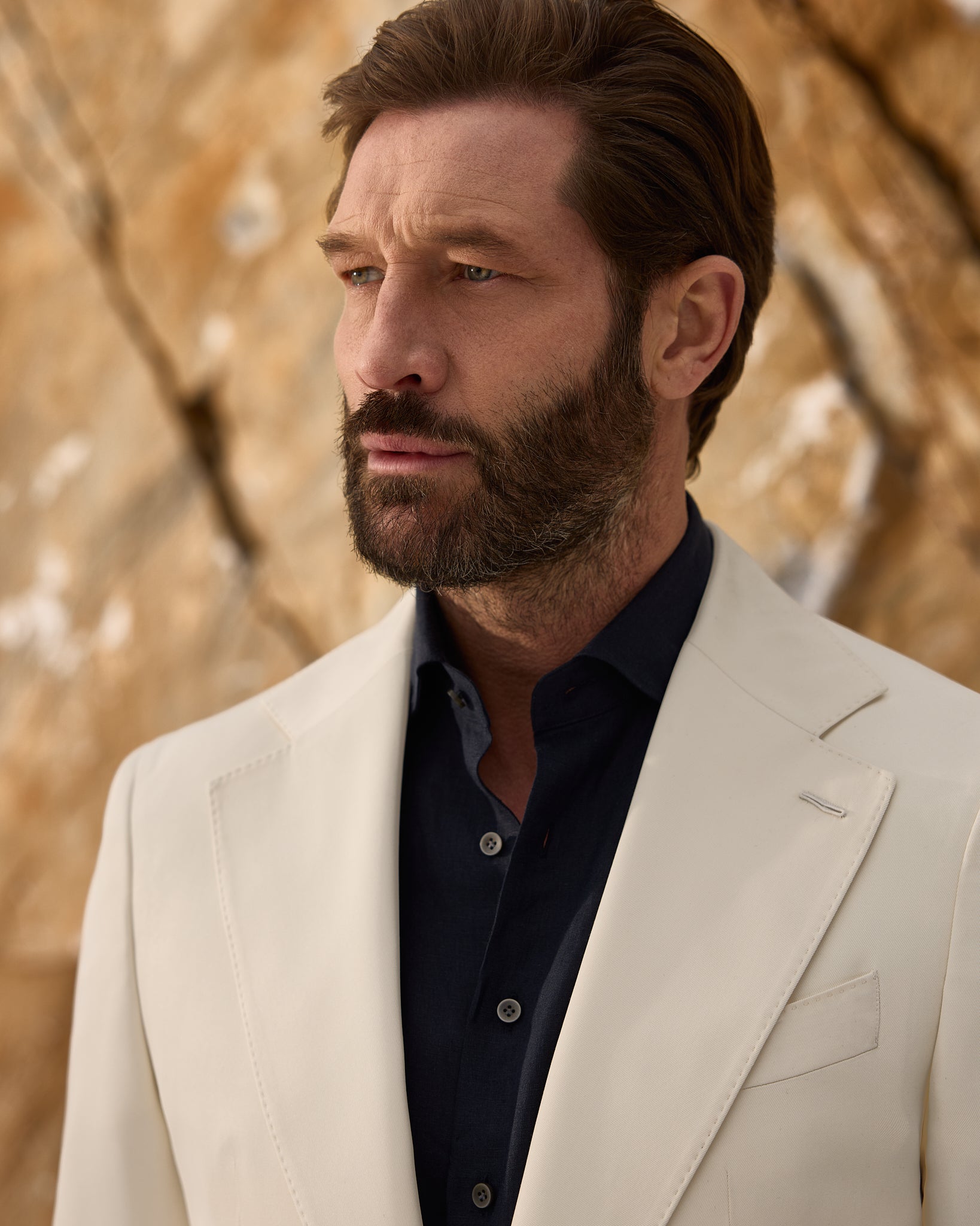 Costum alb Made to Measure, tesatura Silkskin by Ermenegildo Zegna