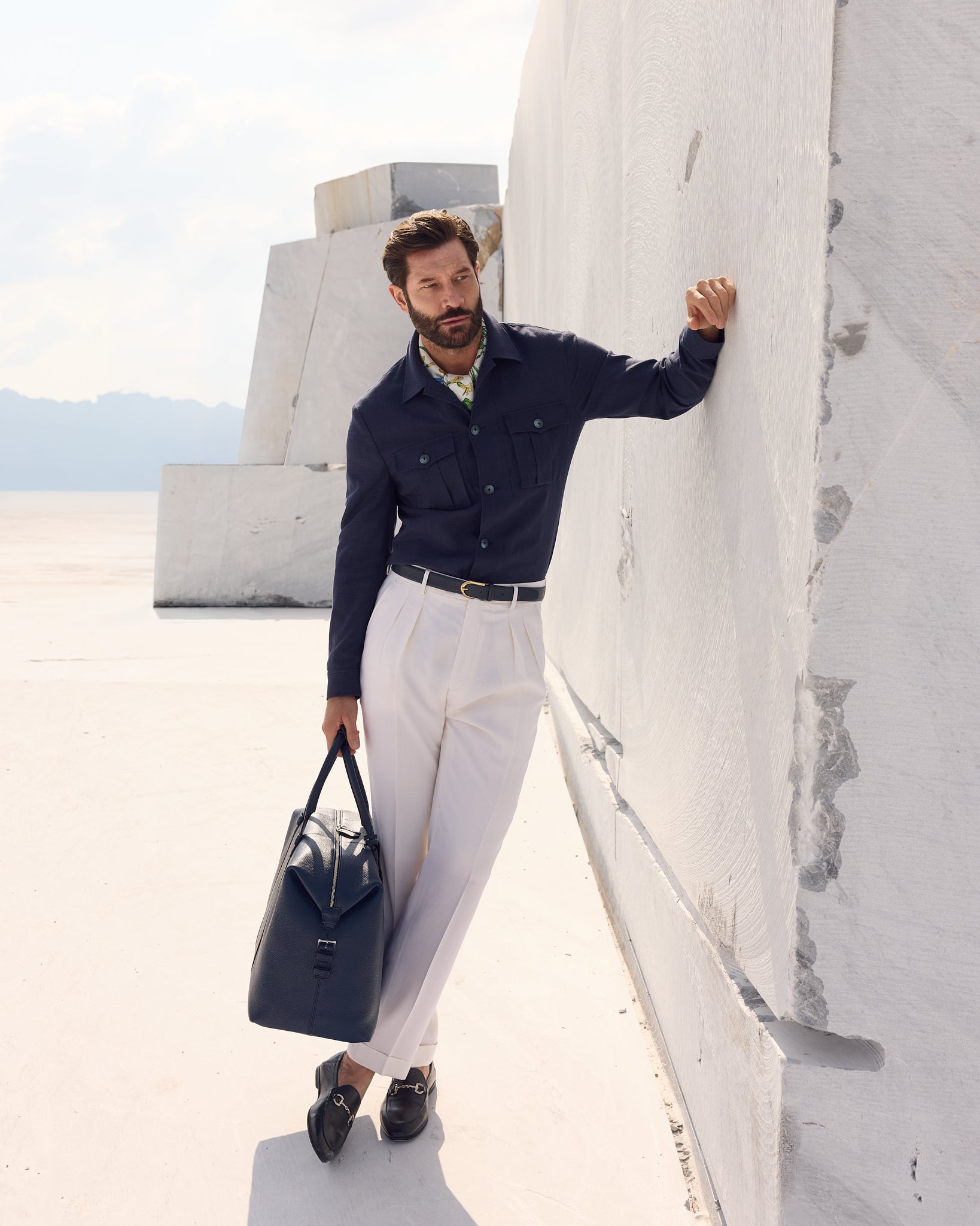 Pantalon cu pense Made to Measure, tesatura Fratelli Tallia di Delfino