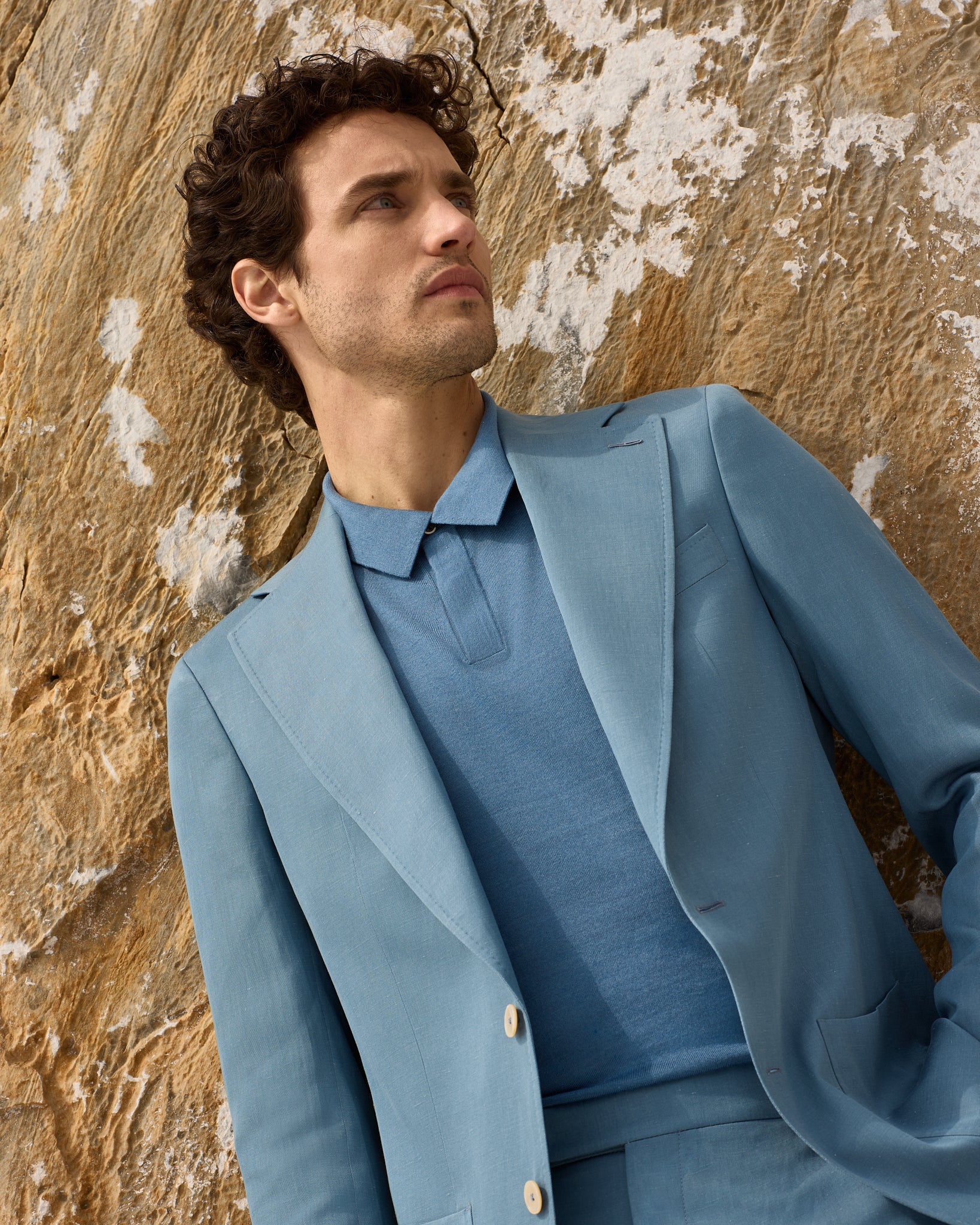 Costum bleu Made to Measure tesatura Silkskin by Ermenegildo Zegna