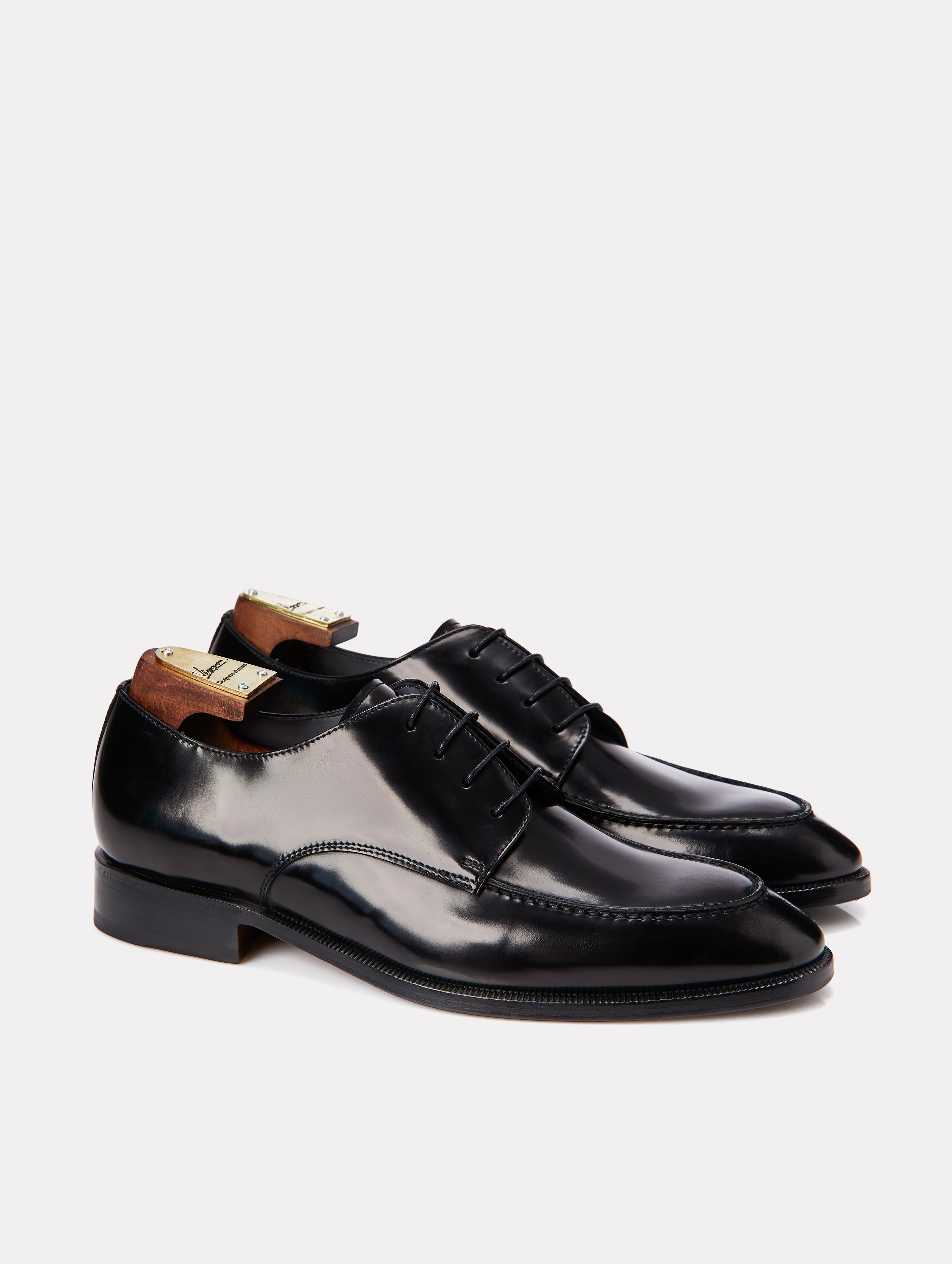 Black derby shoes