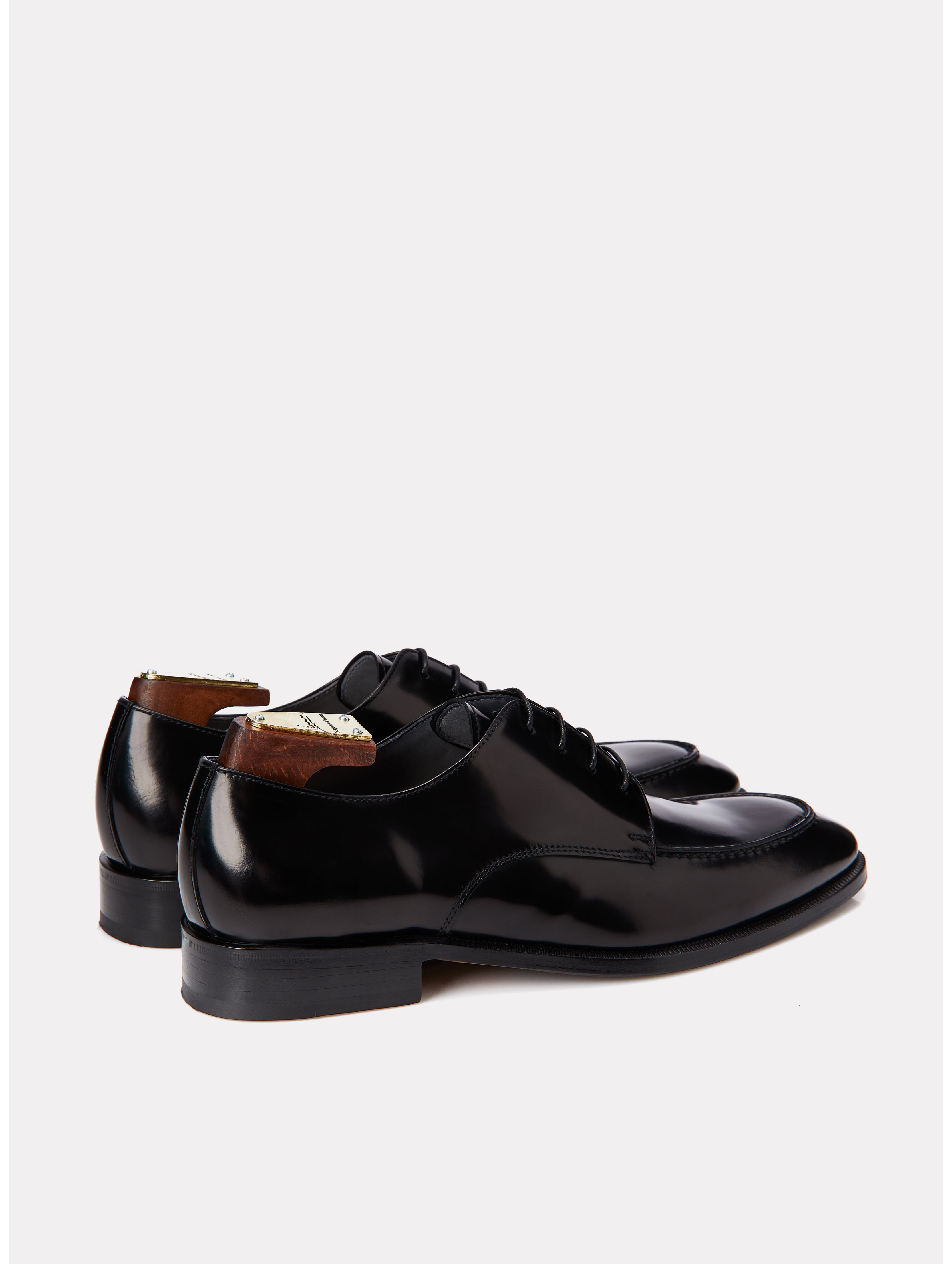 Black derby shoes