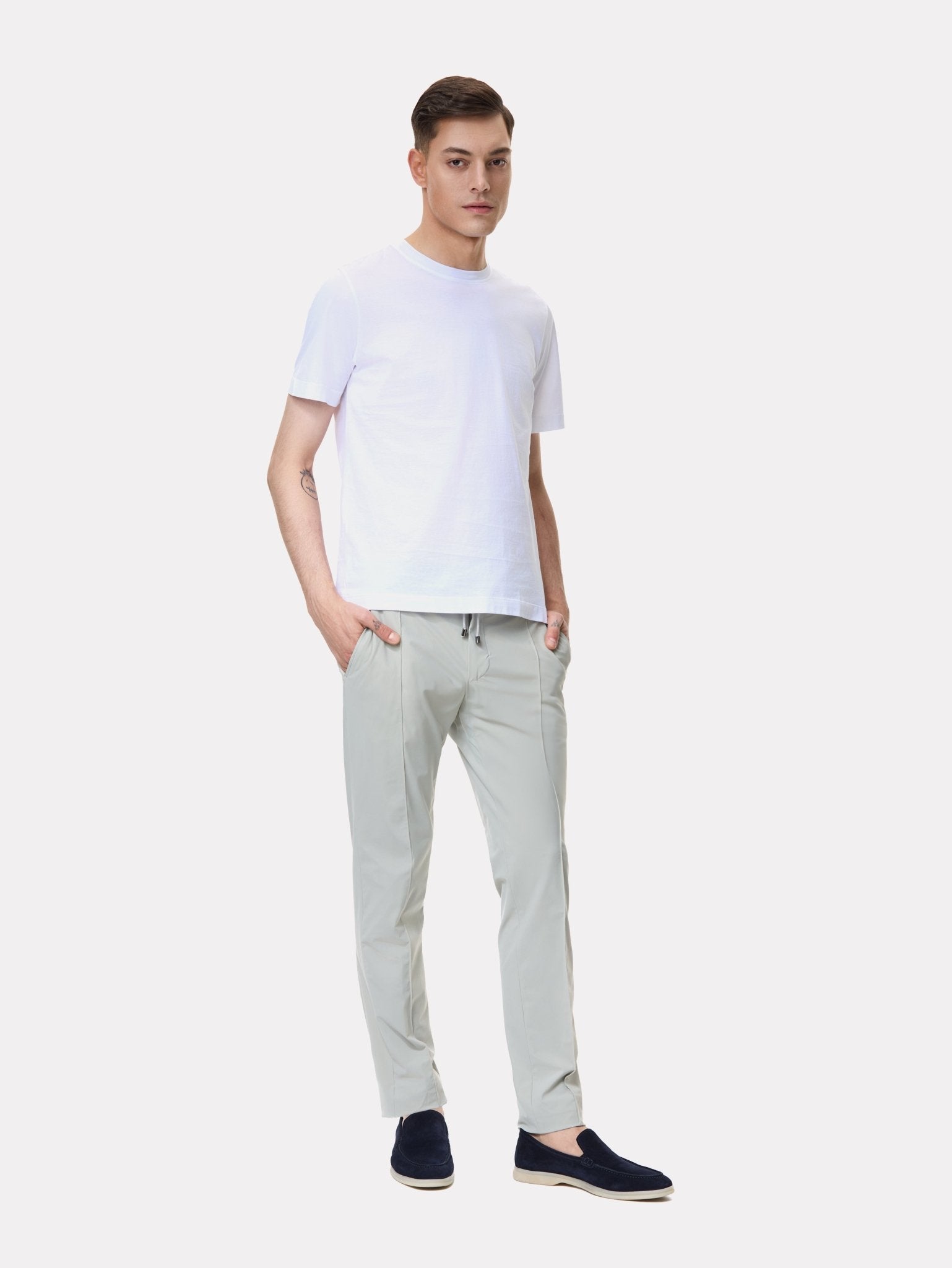 Tricou alb din bumbac Filoscozia® - Viggo