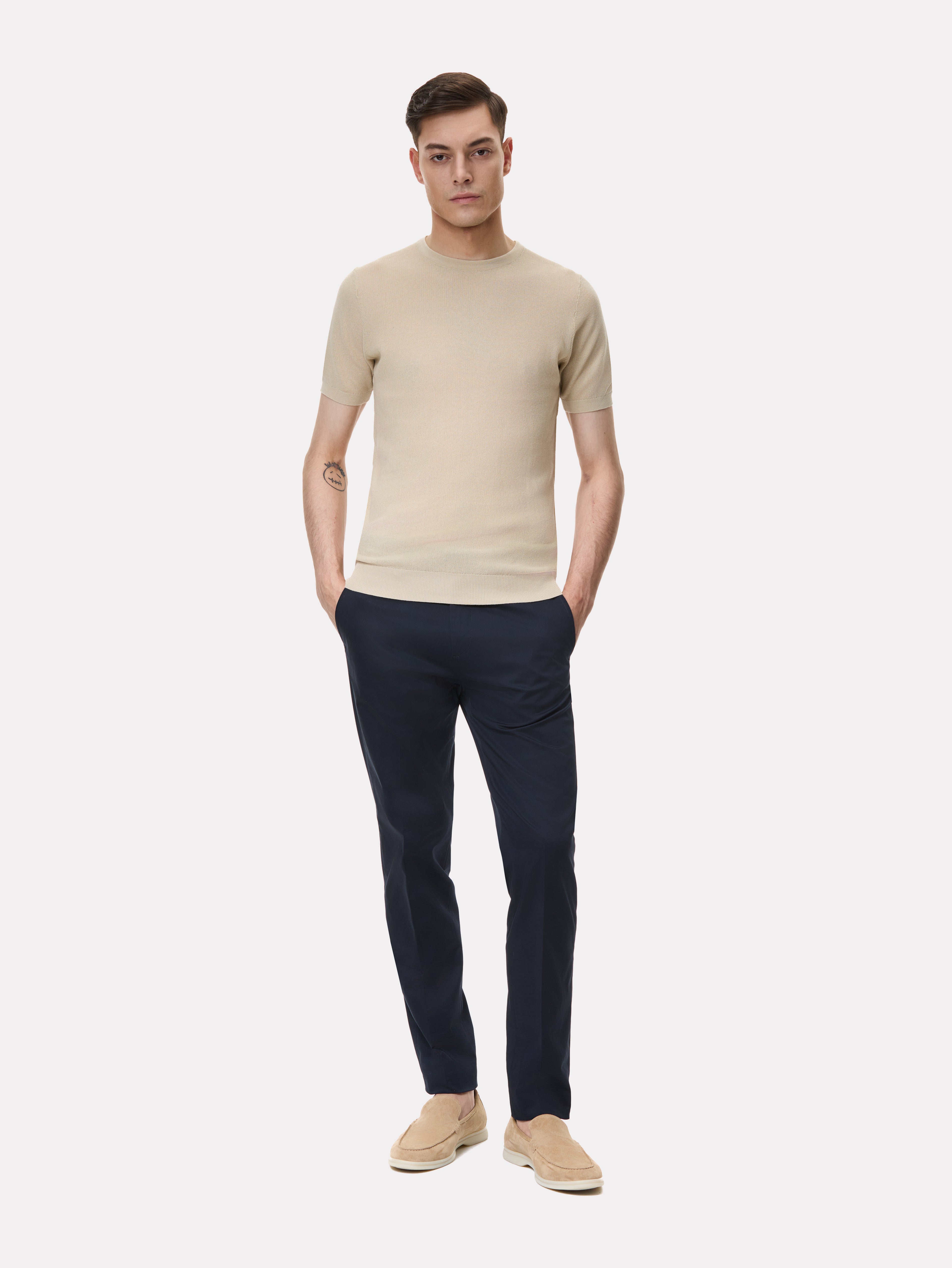 Pantaloni chinos navy