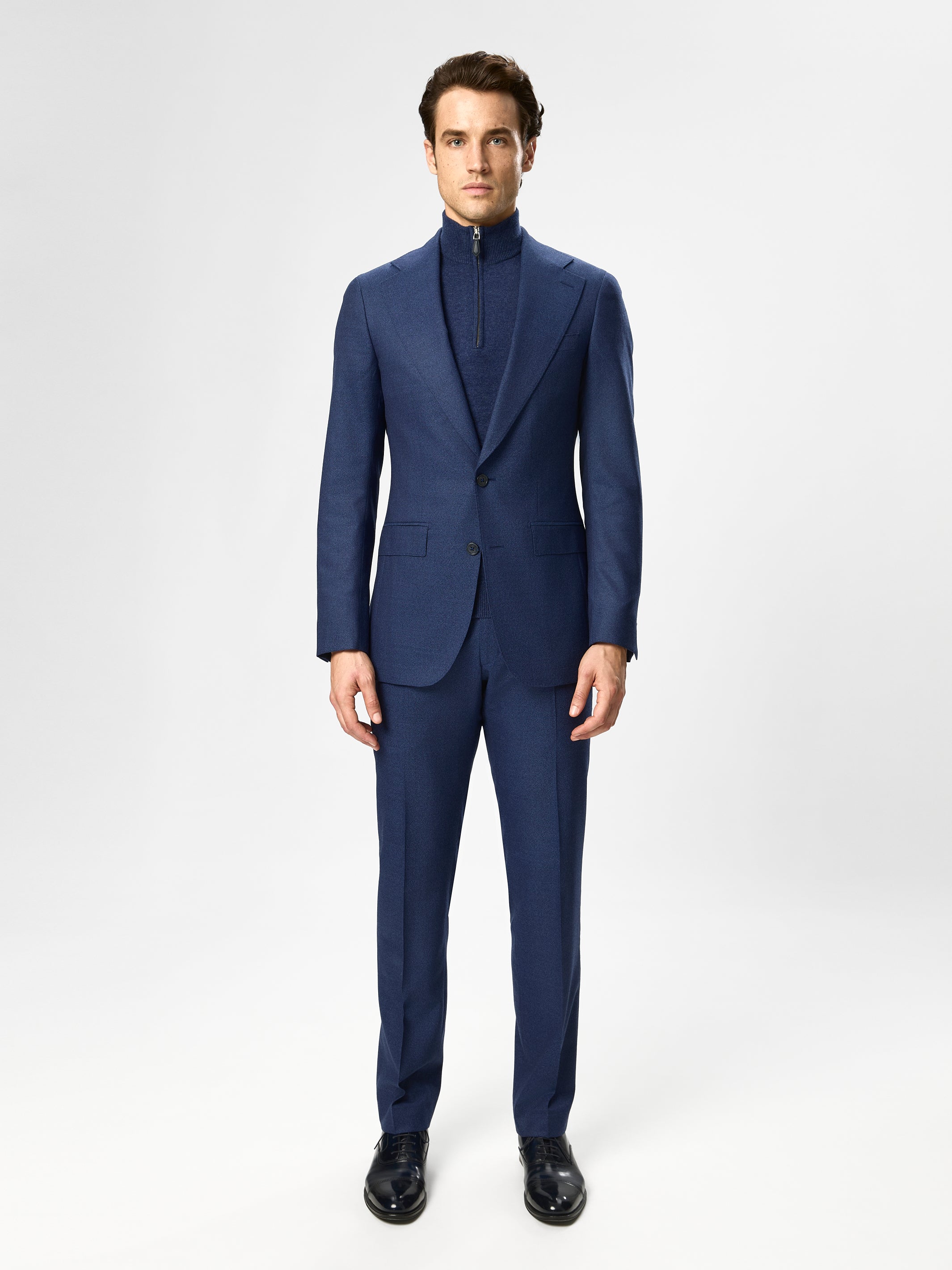 COSTUM albastru tesatura Vitale Barberis Canonico