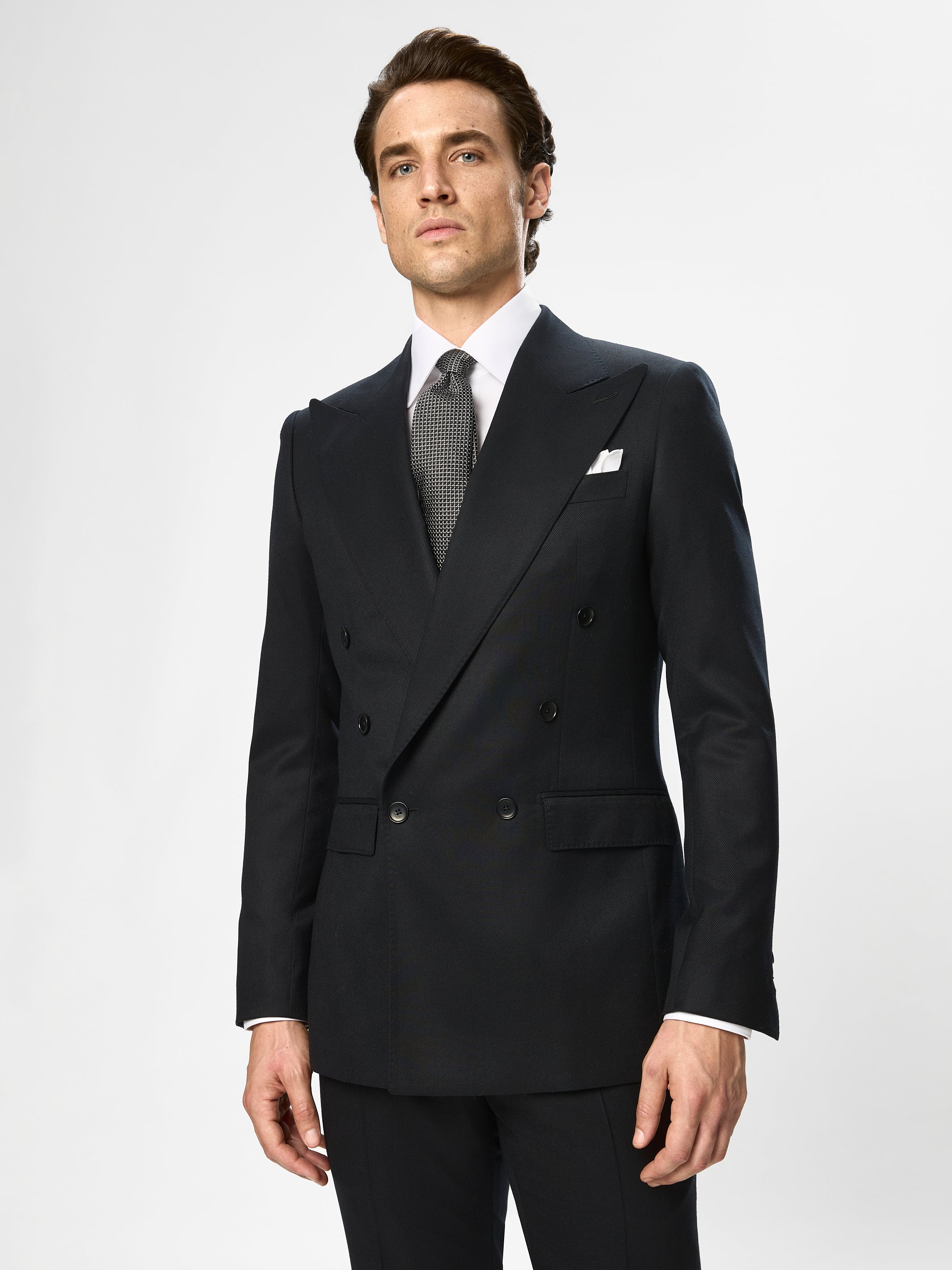 COSTUM negru tesatura Vitale Barberis Canonico