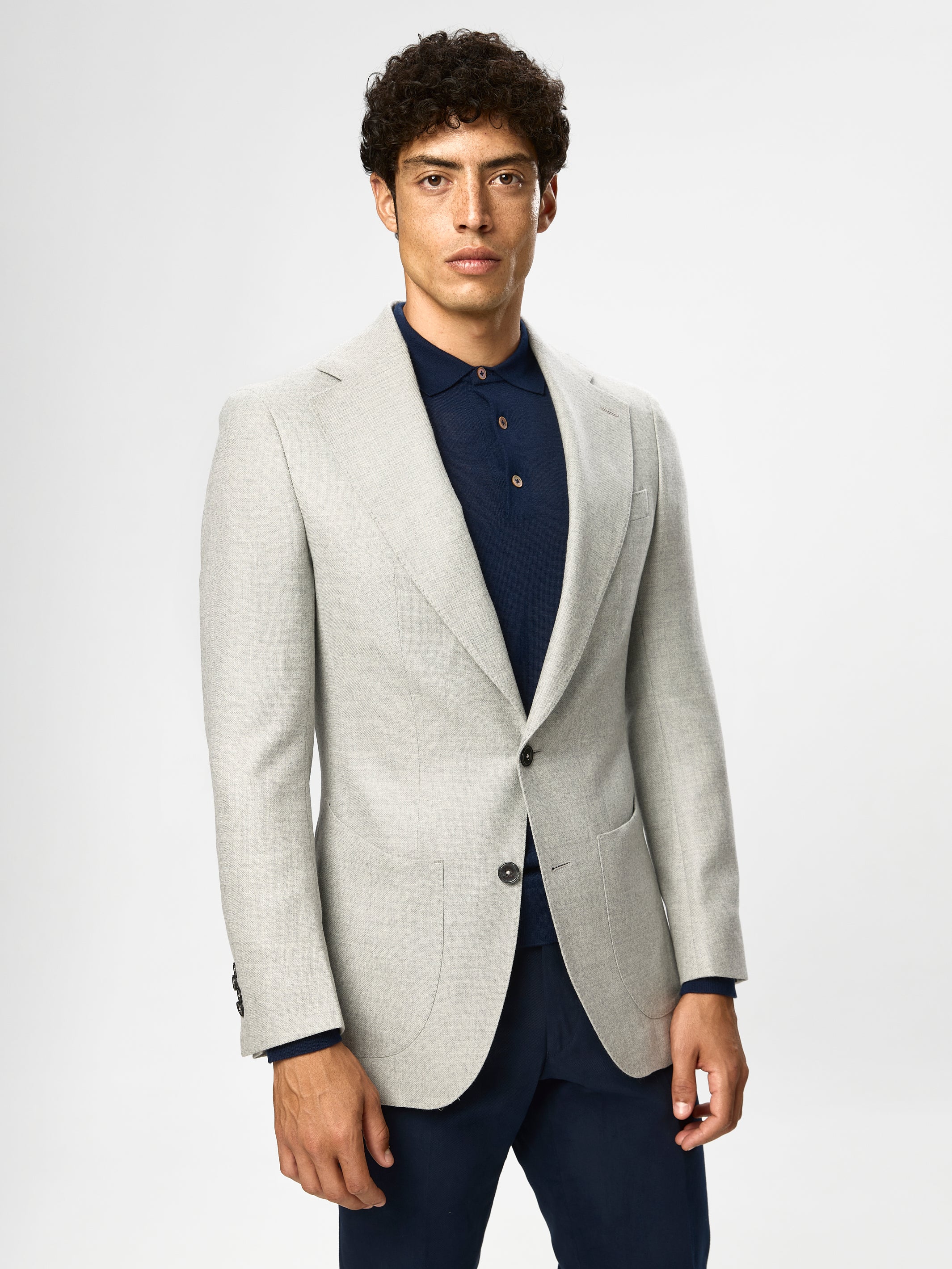 Sacou gri tesatura Vitale Barberis Canonico