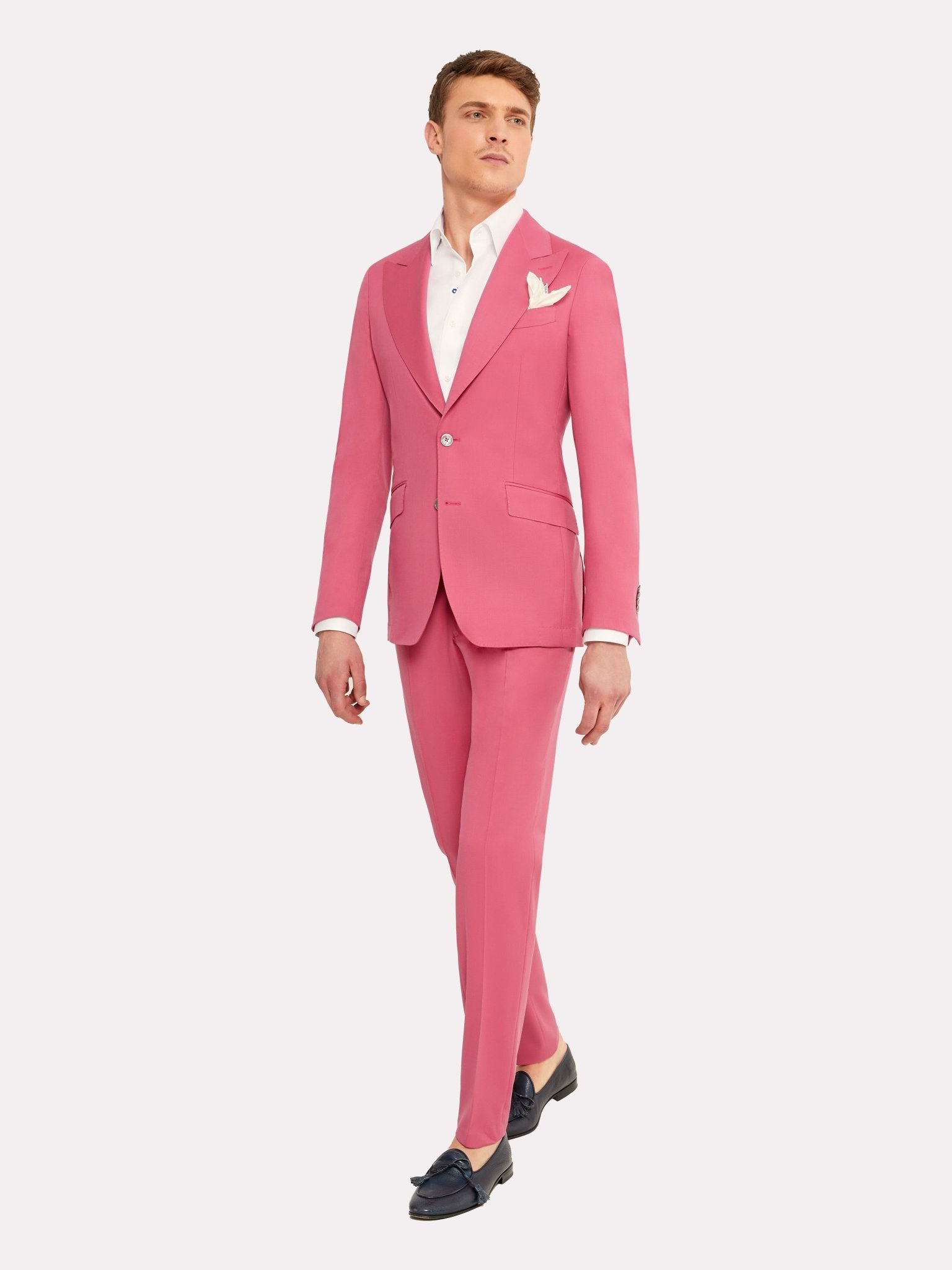 Costum tesatura Piacenza, roz deschis - Viggo