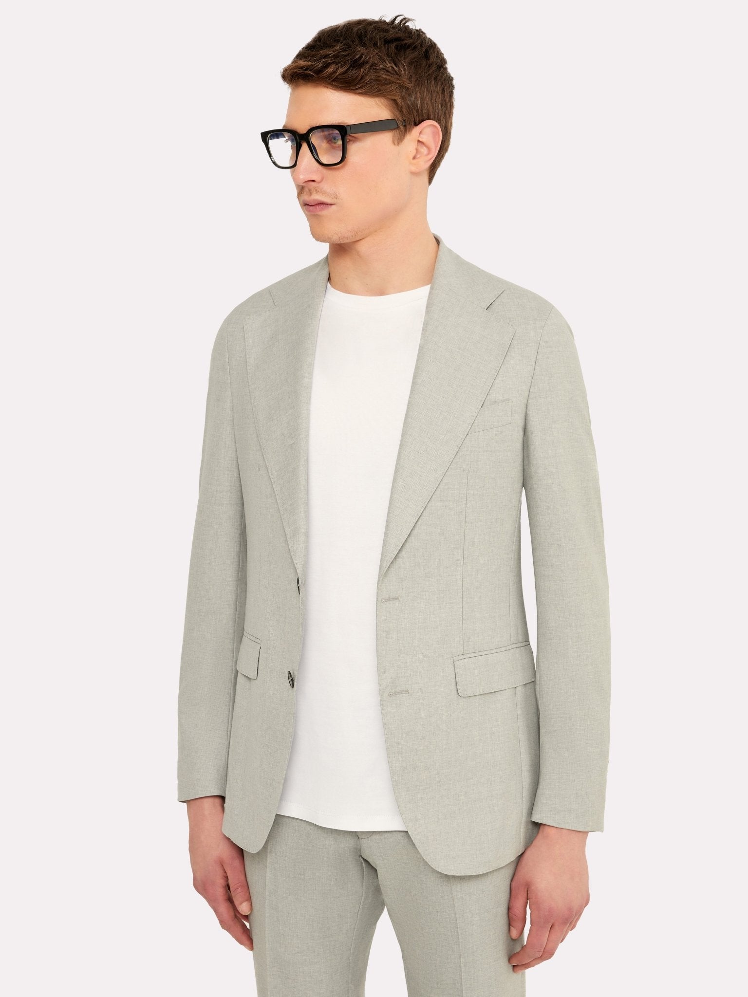 Costum tesatura Tallia di Delfino, gri din lana - Viggo