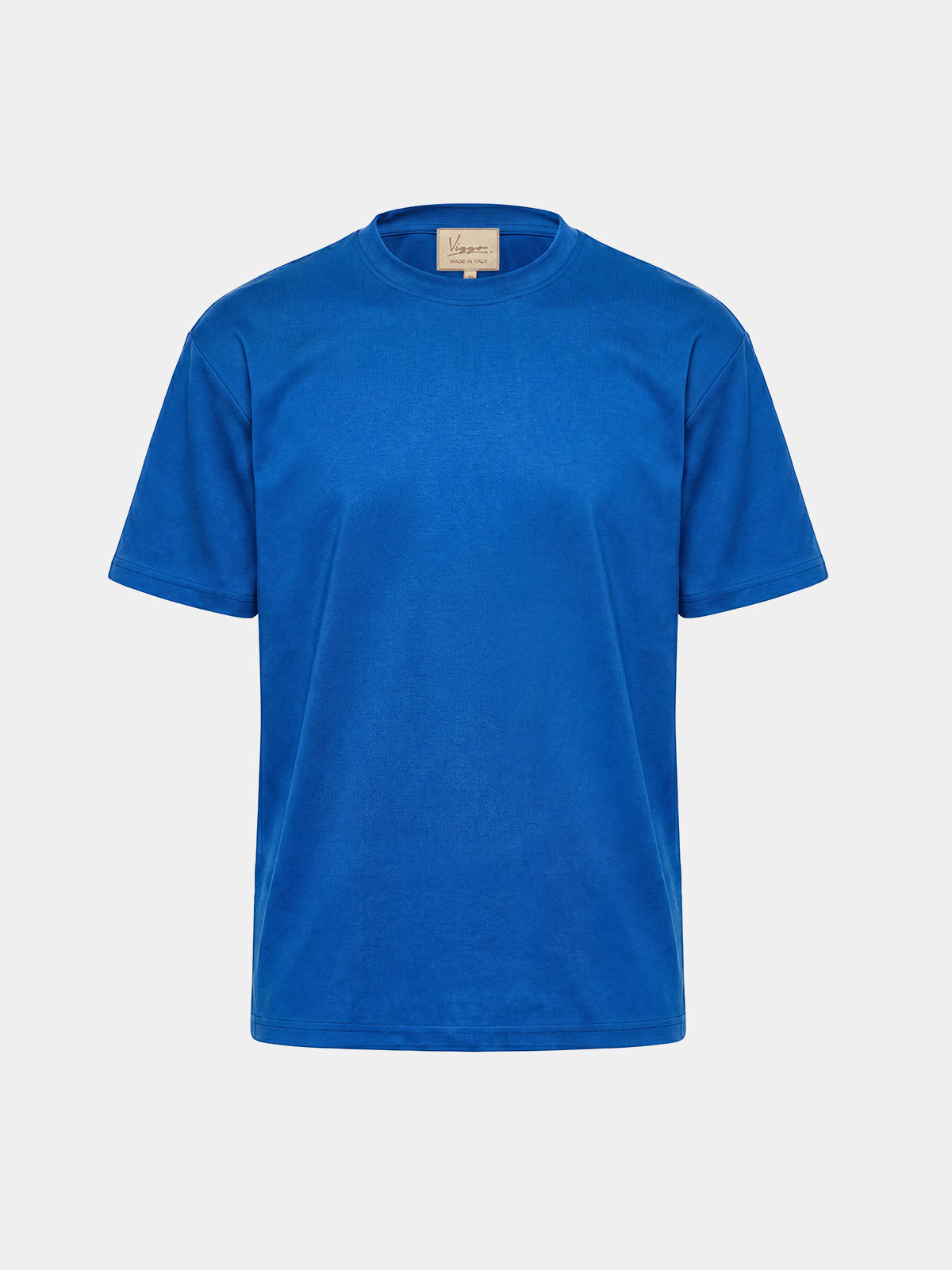 Tricou albastru din bumbac Oeko-Tex®