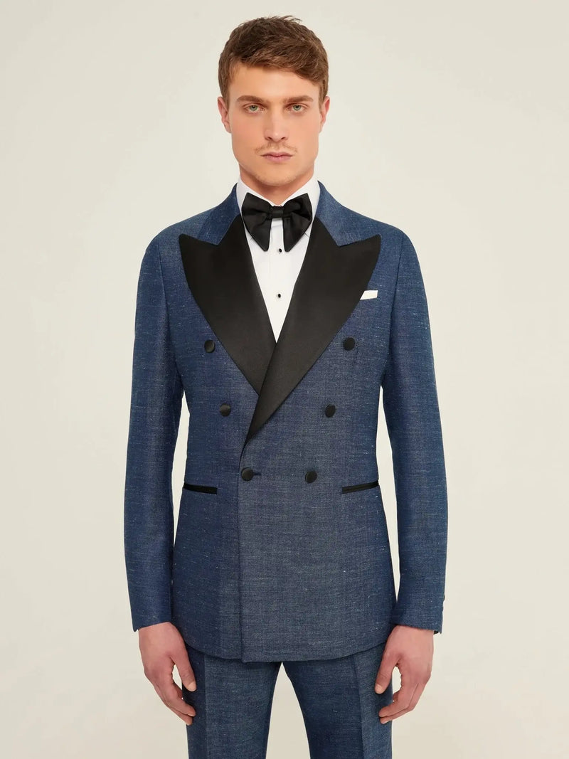 Costum Tuxedo din lana, matase si in