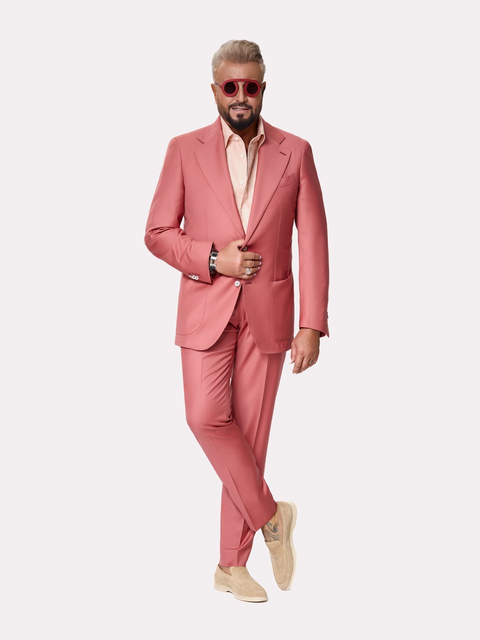 COSTUM PEACH tesatura LORO PIANA lana 150S - Viggo