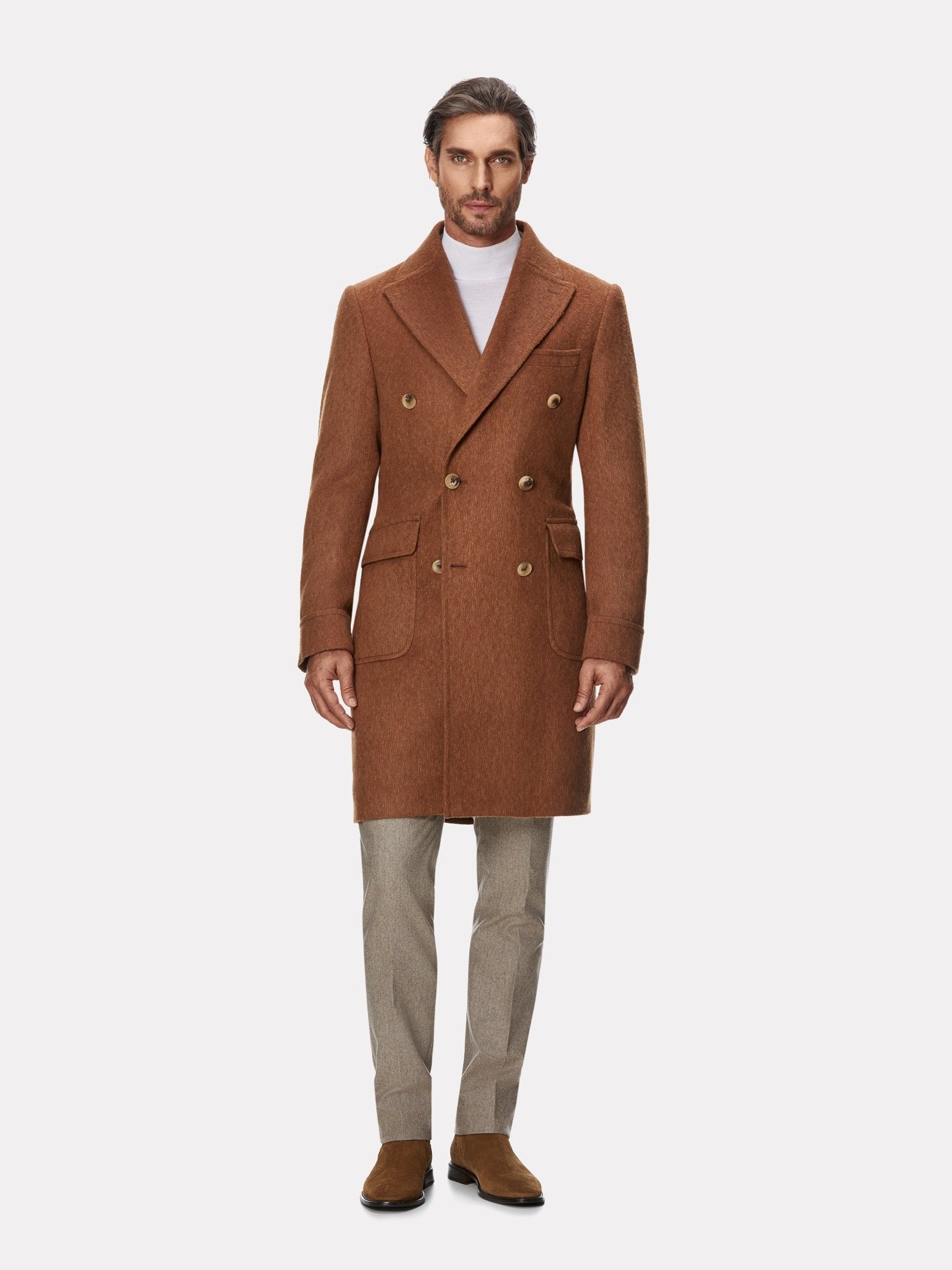 Palton camel din par de camila - Viggo