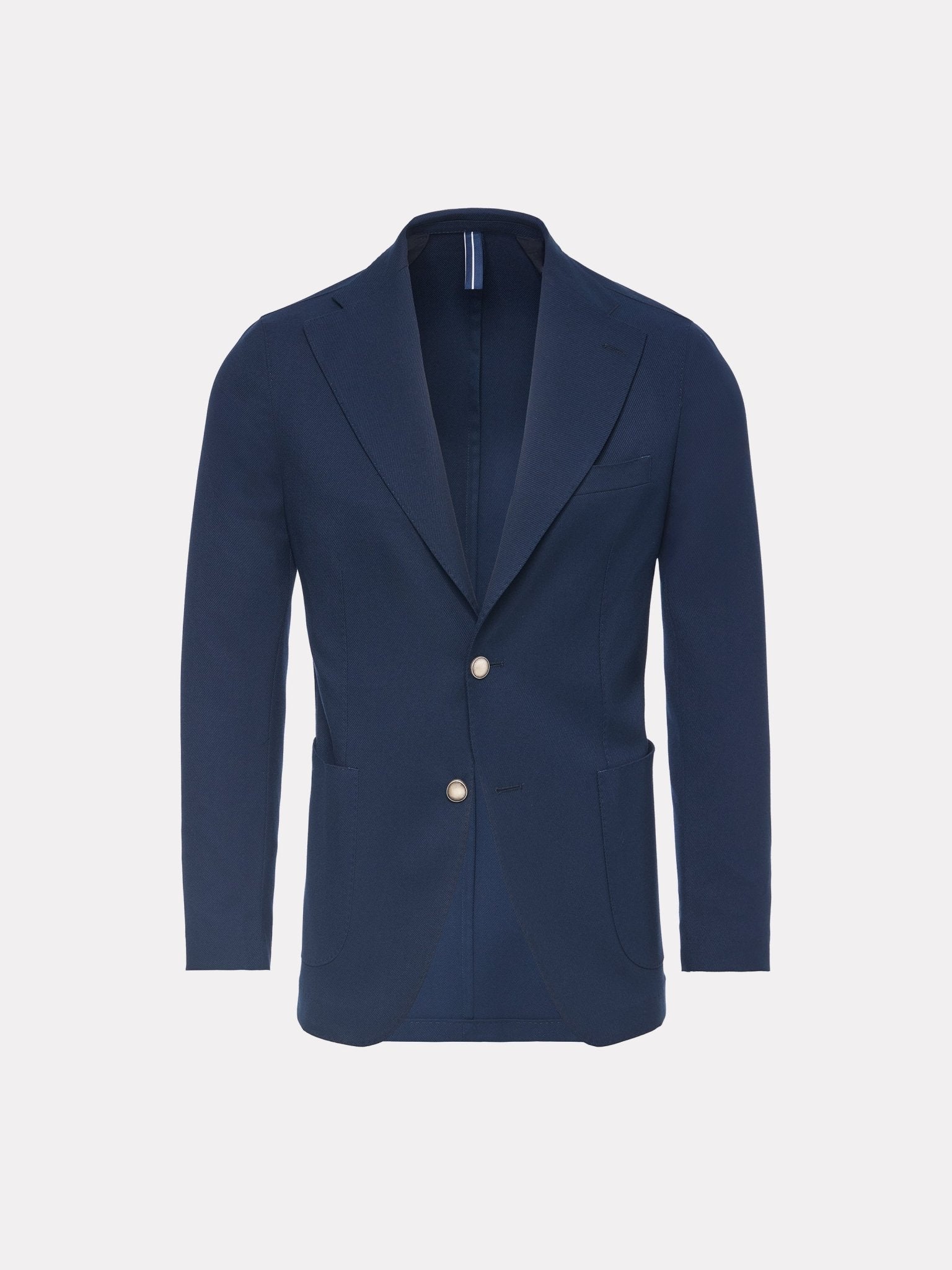 Sacou navy slim fit cu rever decupat - Viggo
