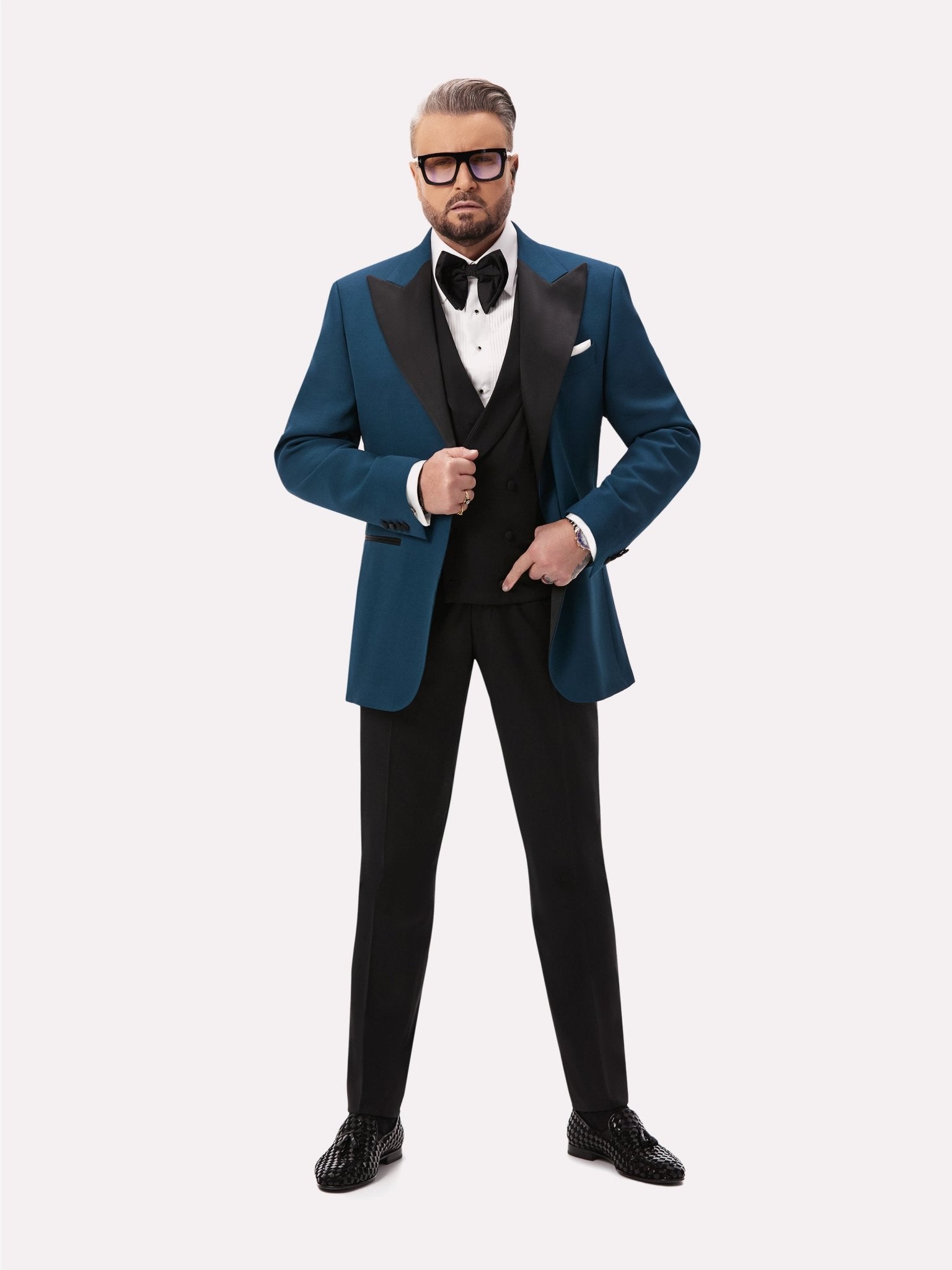 Sacou smoking verde inchis - Viggo