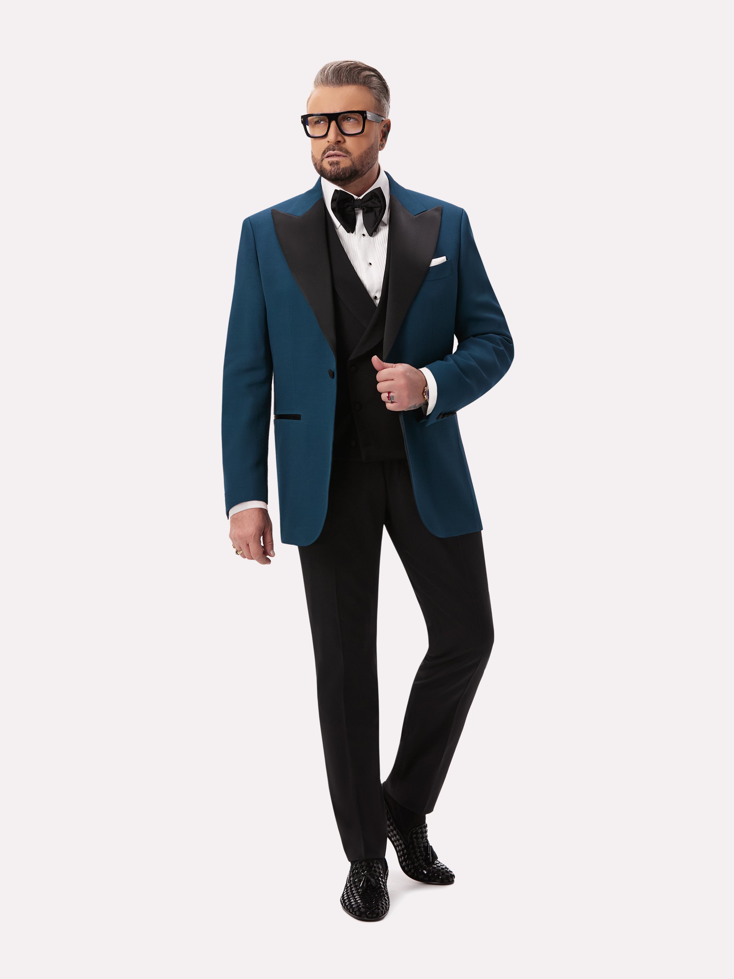 Dark green tuxedo jacket