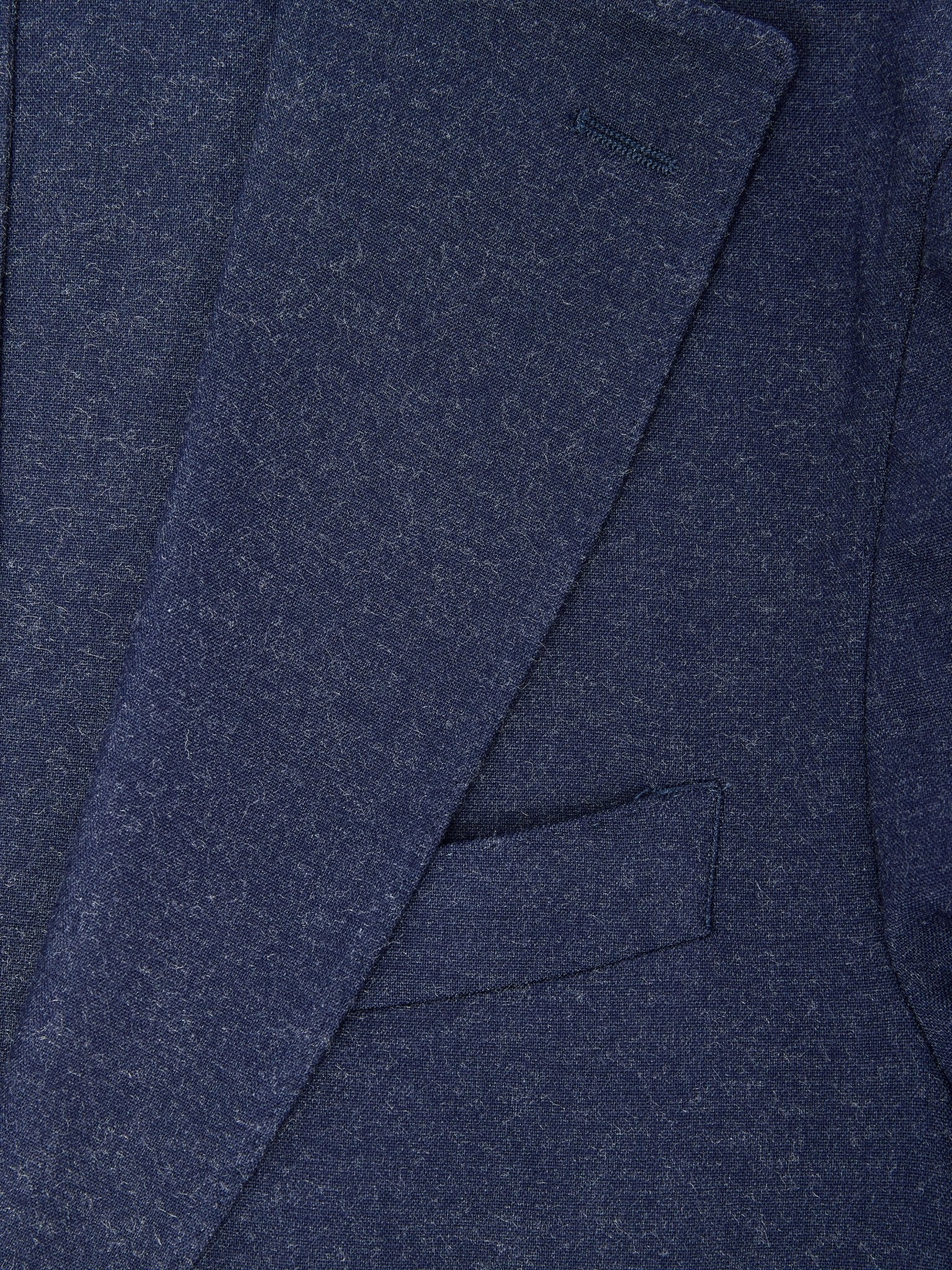 Costum slim fit navy cu rever decupat - Viggo