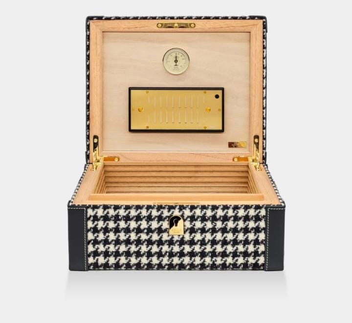 Humidor tesatura Loro Piana houndstooth - Viggo