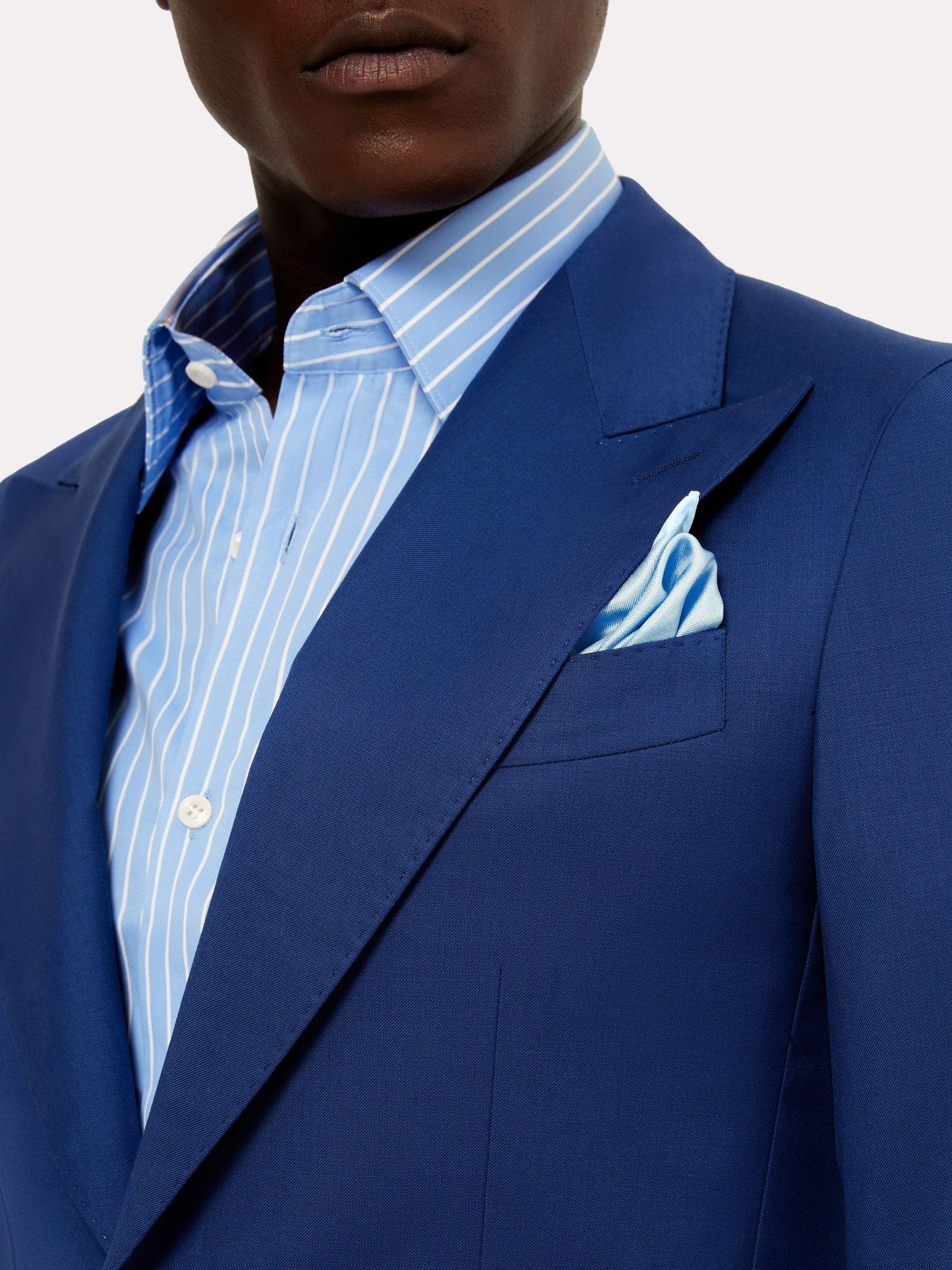 Sacou tesatura Piacenza, albastru din lana - Viggo