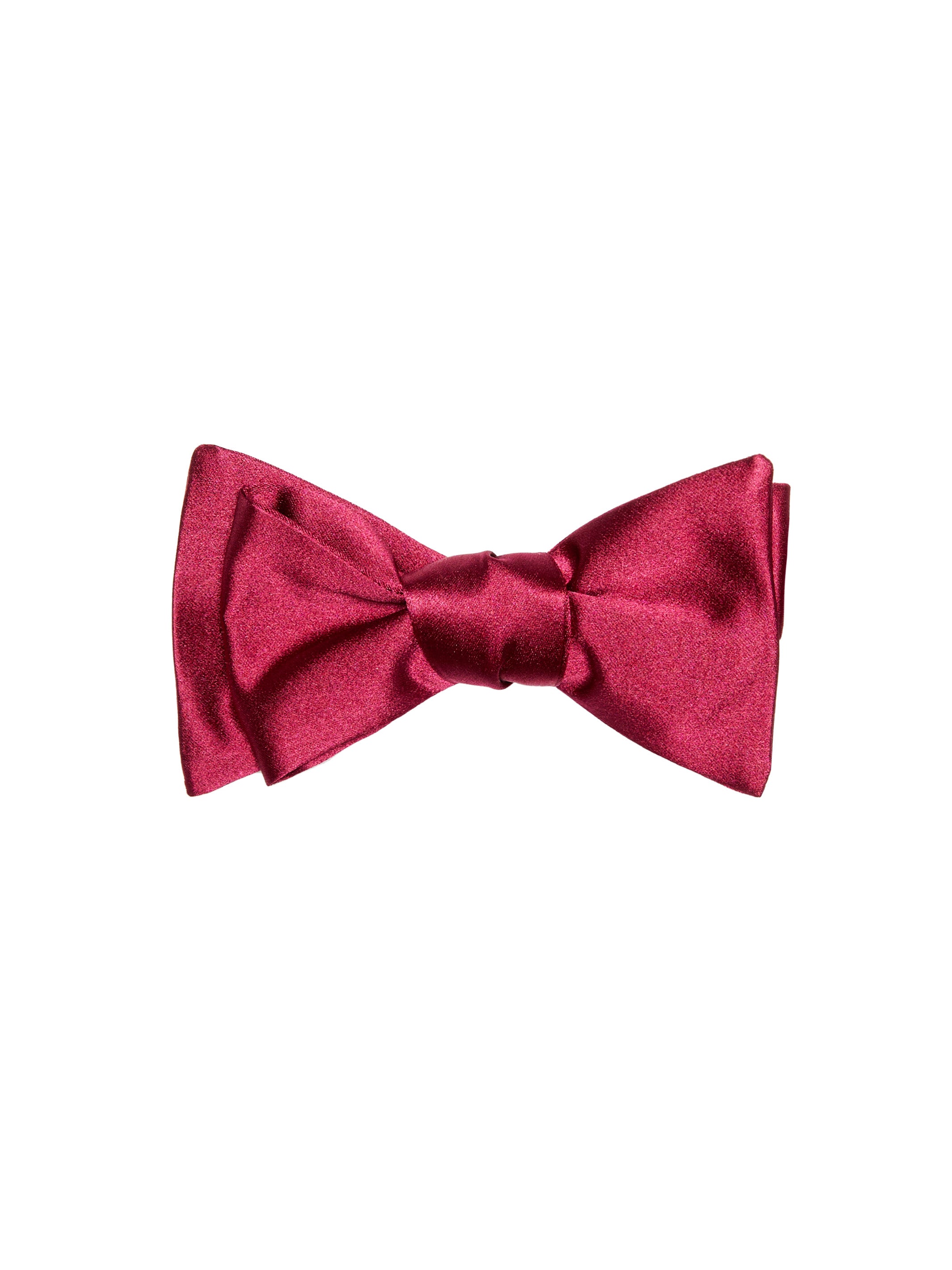 Bordeaux natural silk bow tie