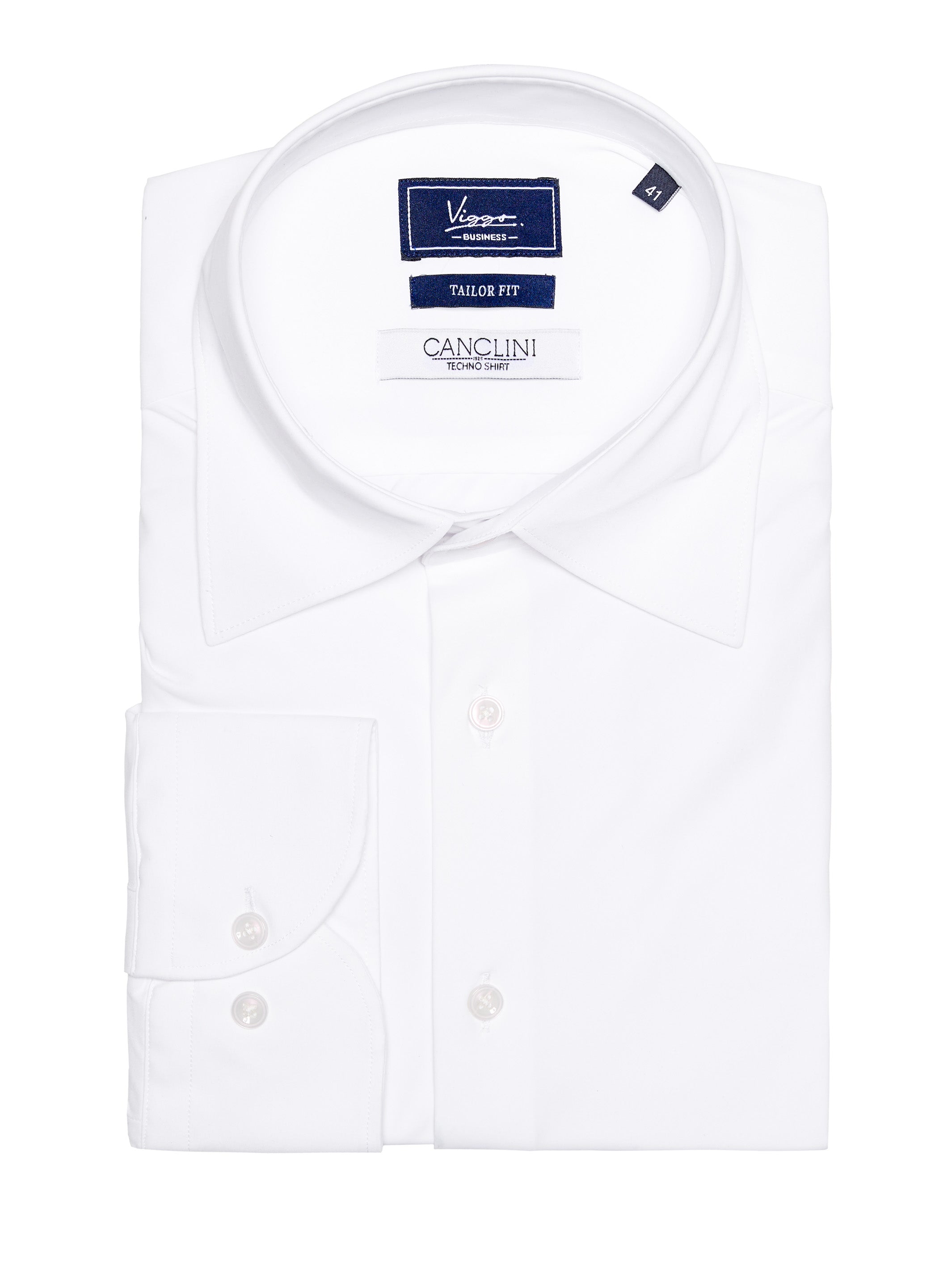 Camasa alba tesatura techno