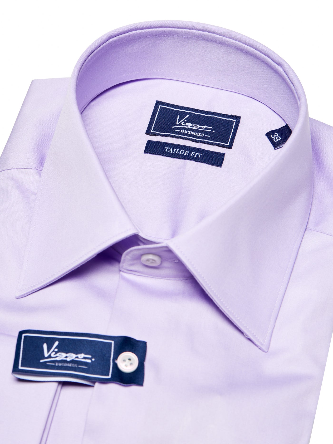 Lilac shirt, button cuffs