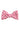 White Bow Tie With Pink Pattern