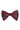 Roman Red Floral Bow-Tie - Traditional Hand Print