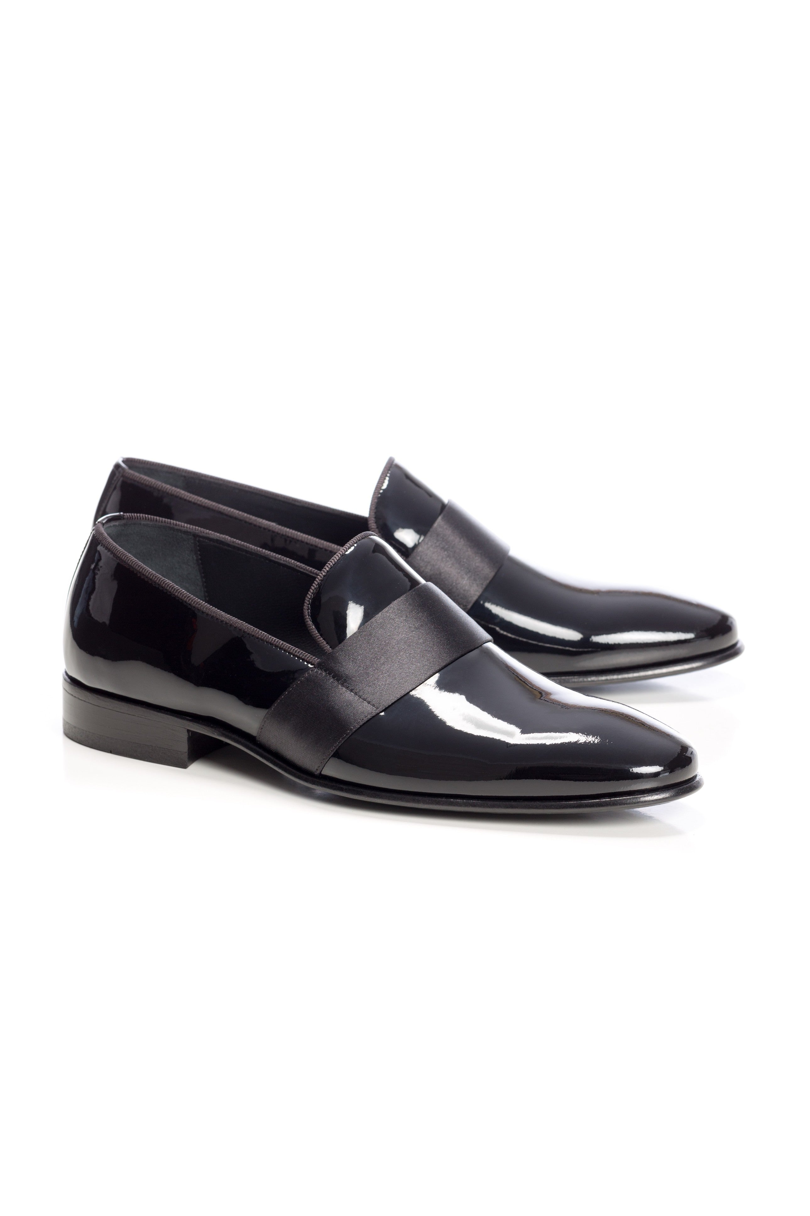 Pantofi smoking negru lucios