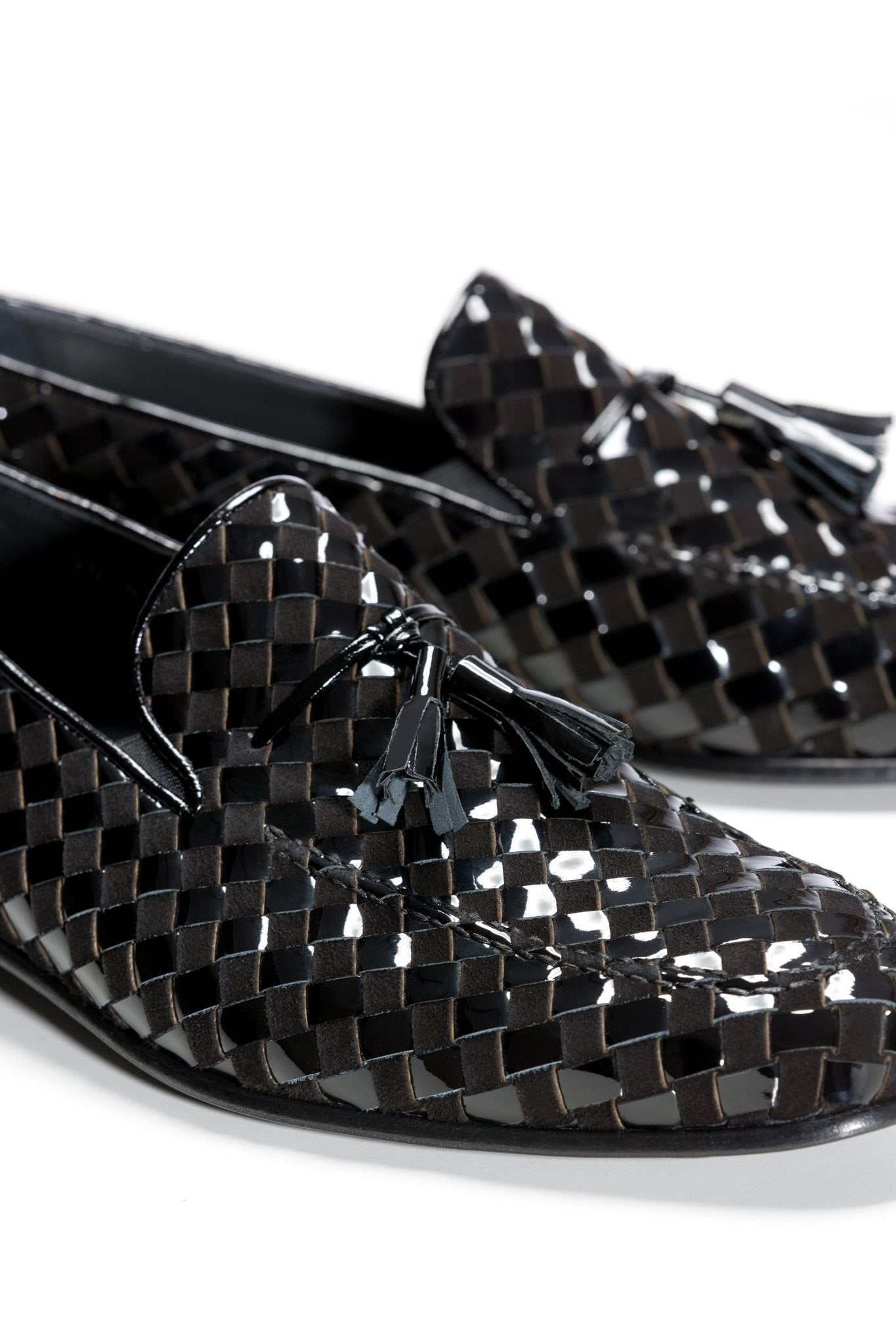 Pantofi tuxedo impletiti cu ciucuri - Viggo