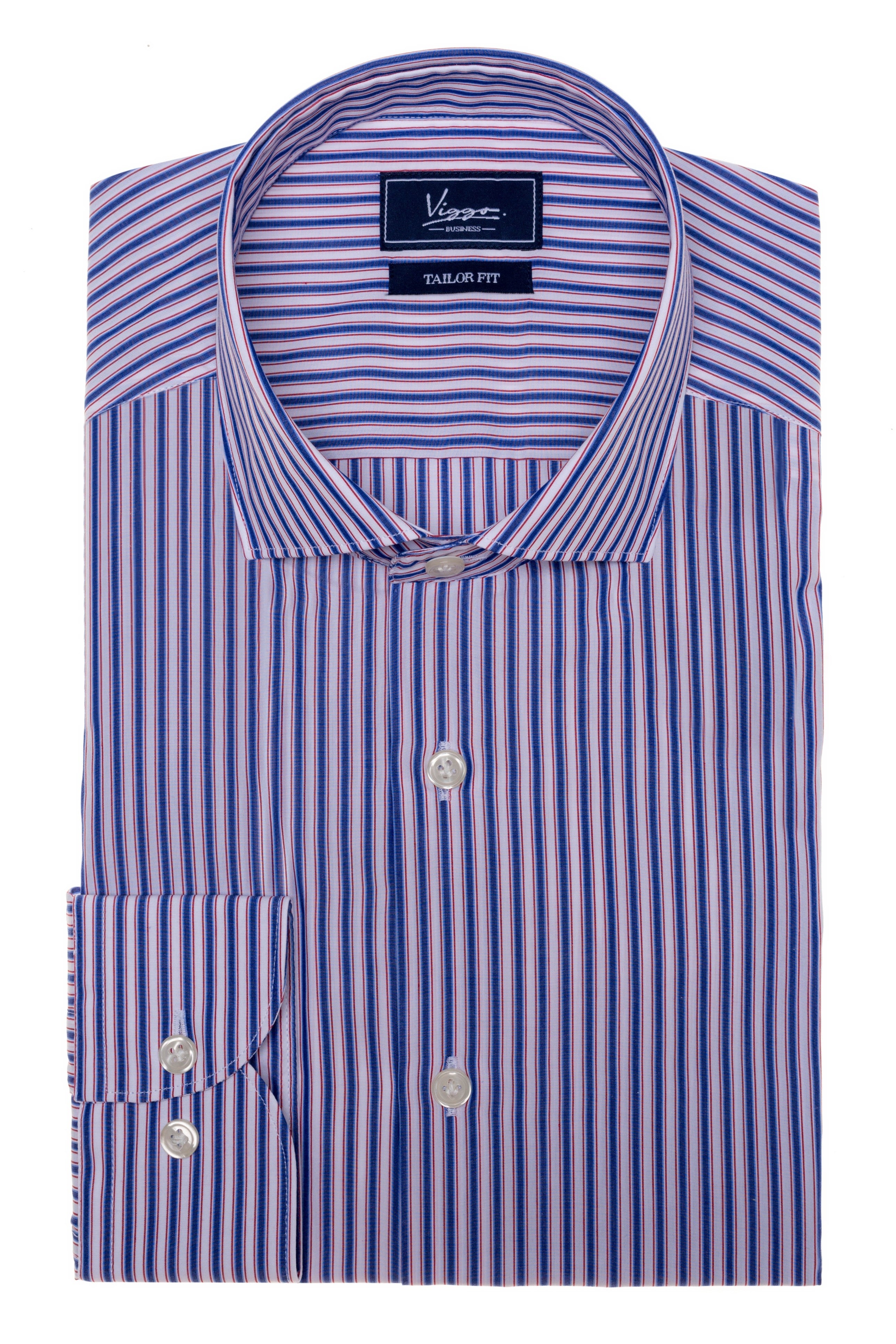 Shirt With Embroidered Stripes