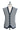 Navy Blue Pepit Textured Casual Vest With Buttons