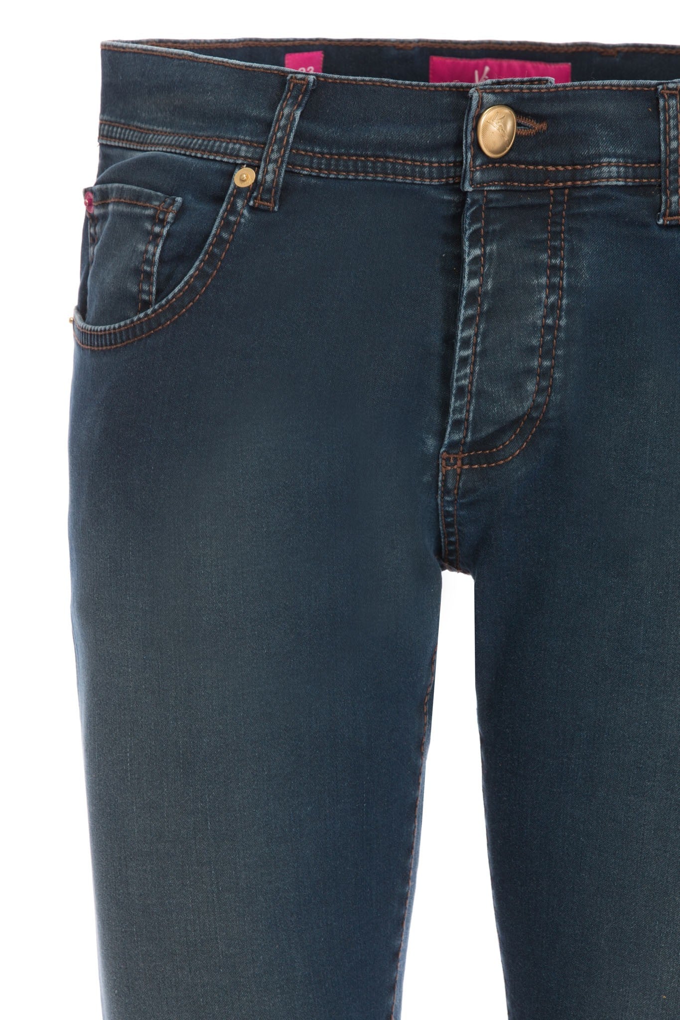 Jeans blu navy verde foresta