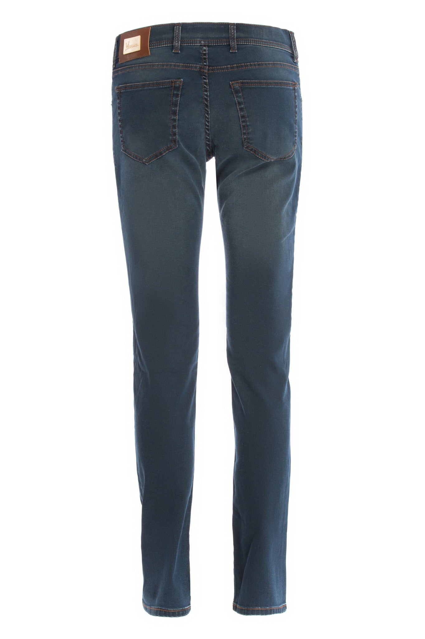 Jeans blu navy verde foresta