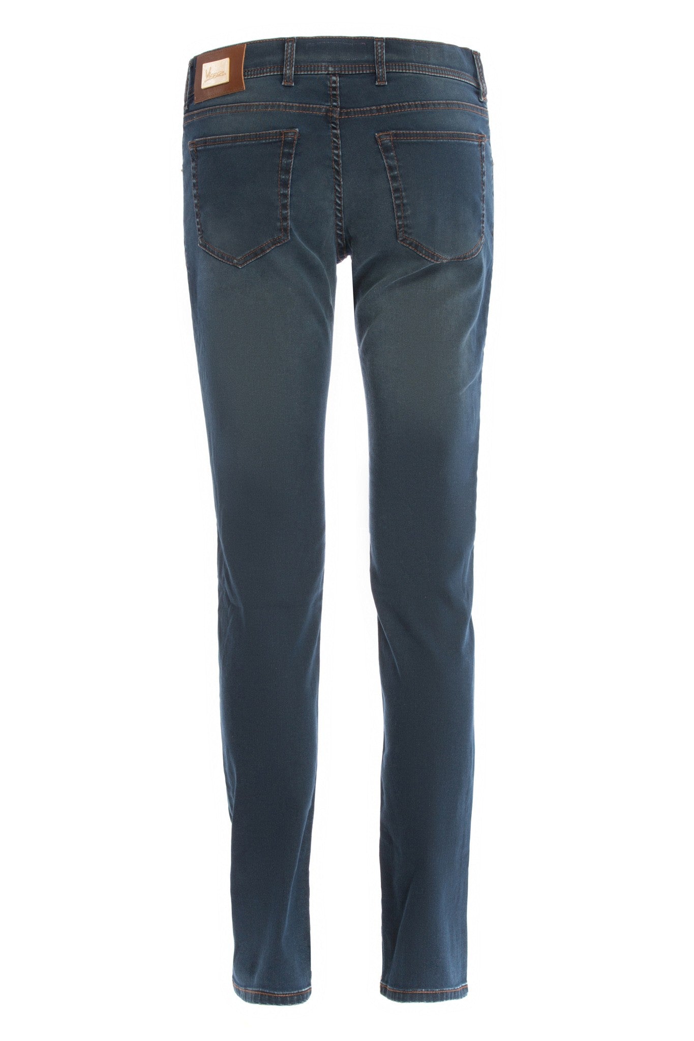 Forest Green Navy Blue Jeans
