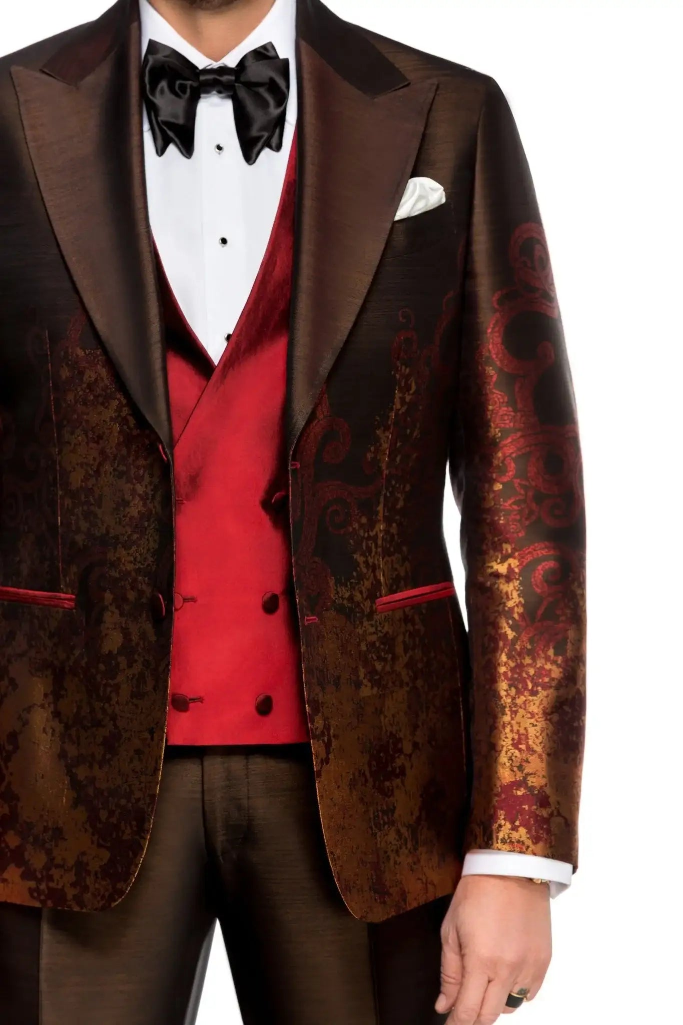 Costum smoking maro trei piese - Viggo