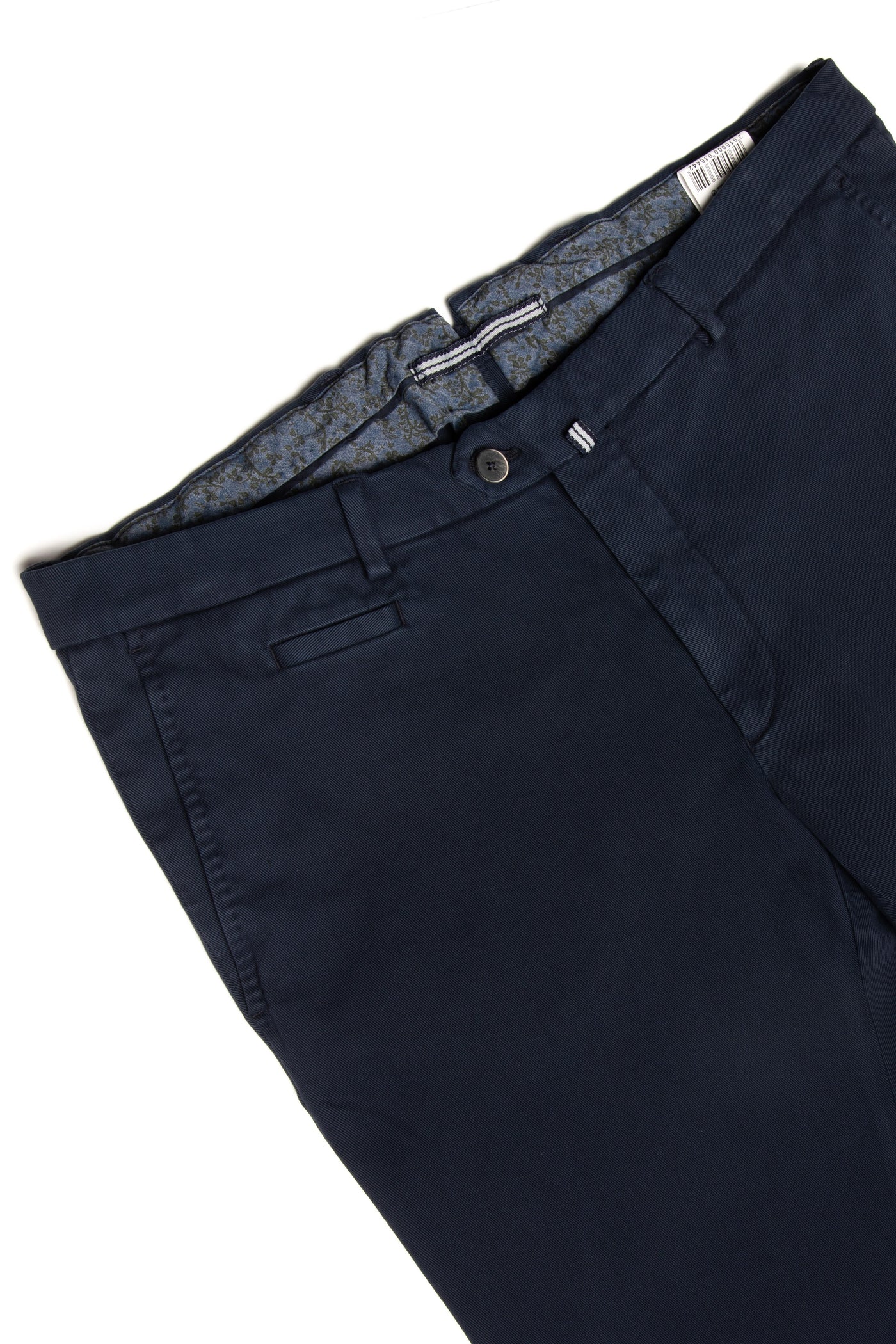 Pantaloni Chinos Bleumarin Texturat Fin