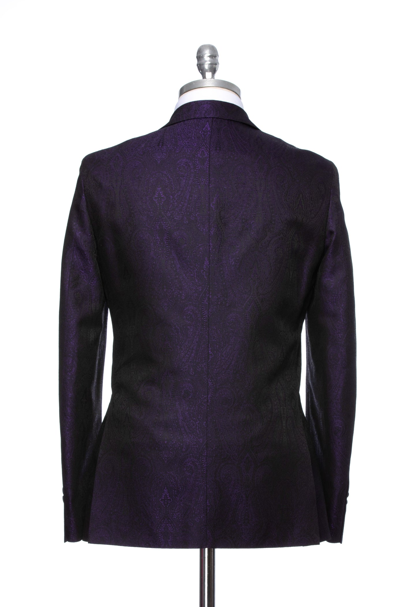Sacou smoking jaquard paisley mauve