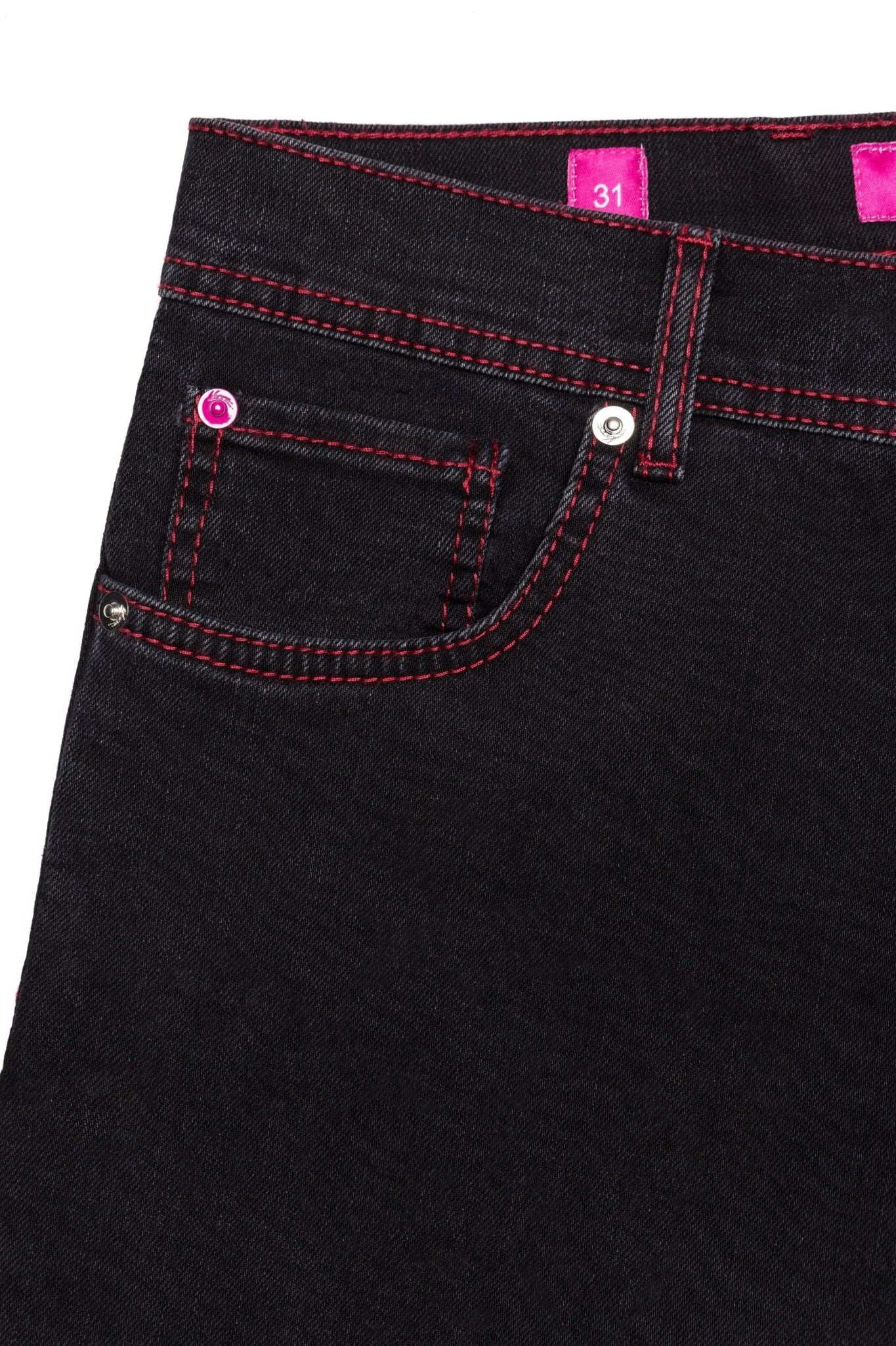 Blugi Negri Cusatura Rosie - Viggo