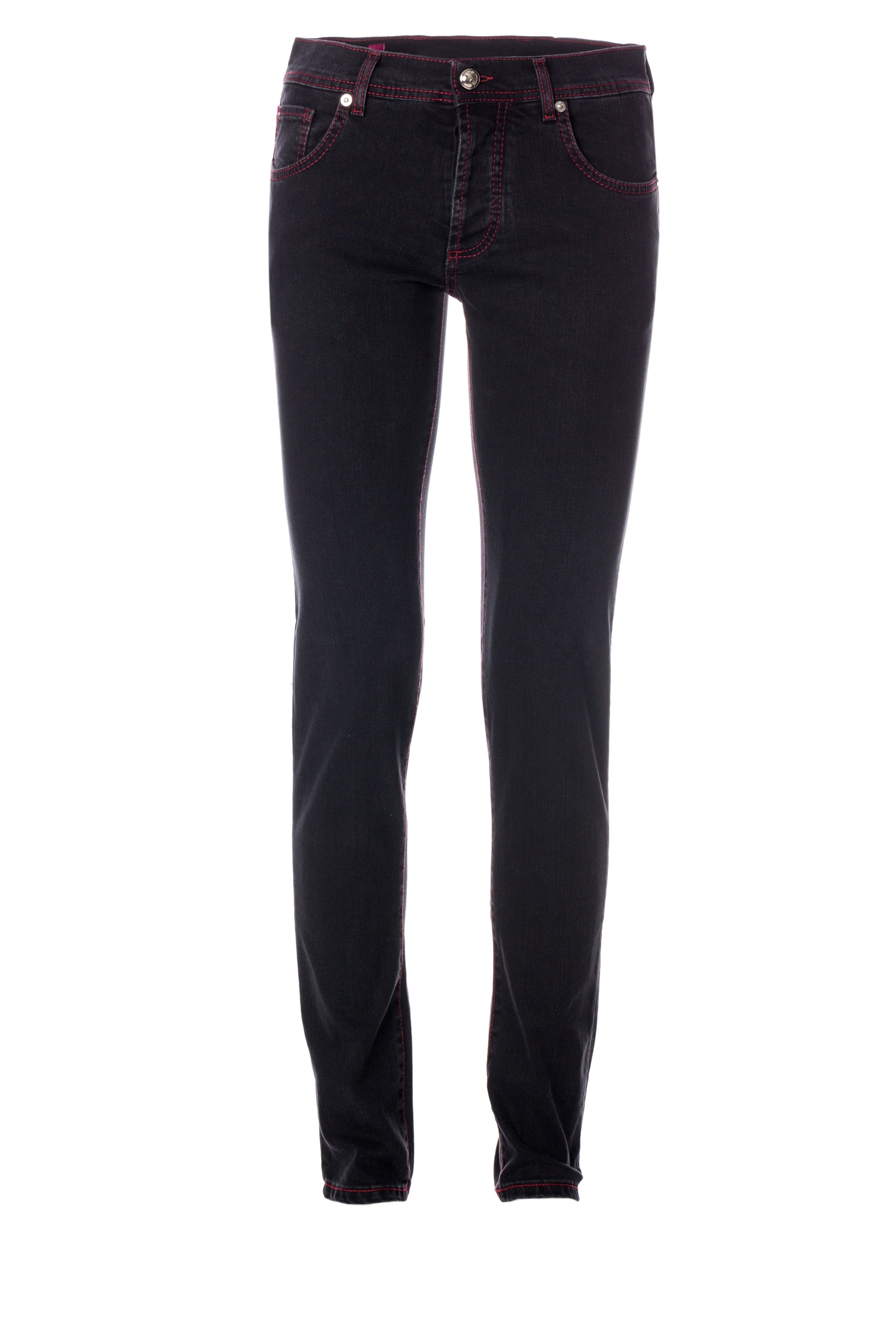 Black Jeans Red Stitch