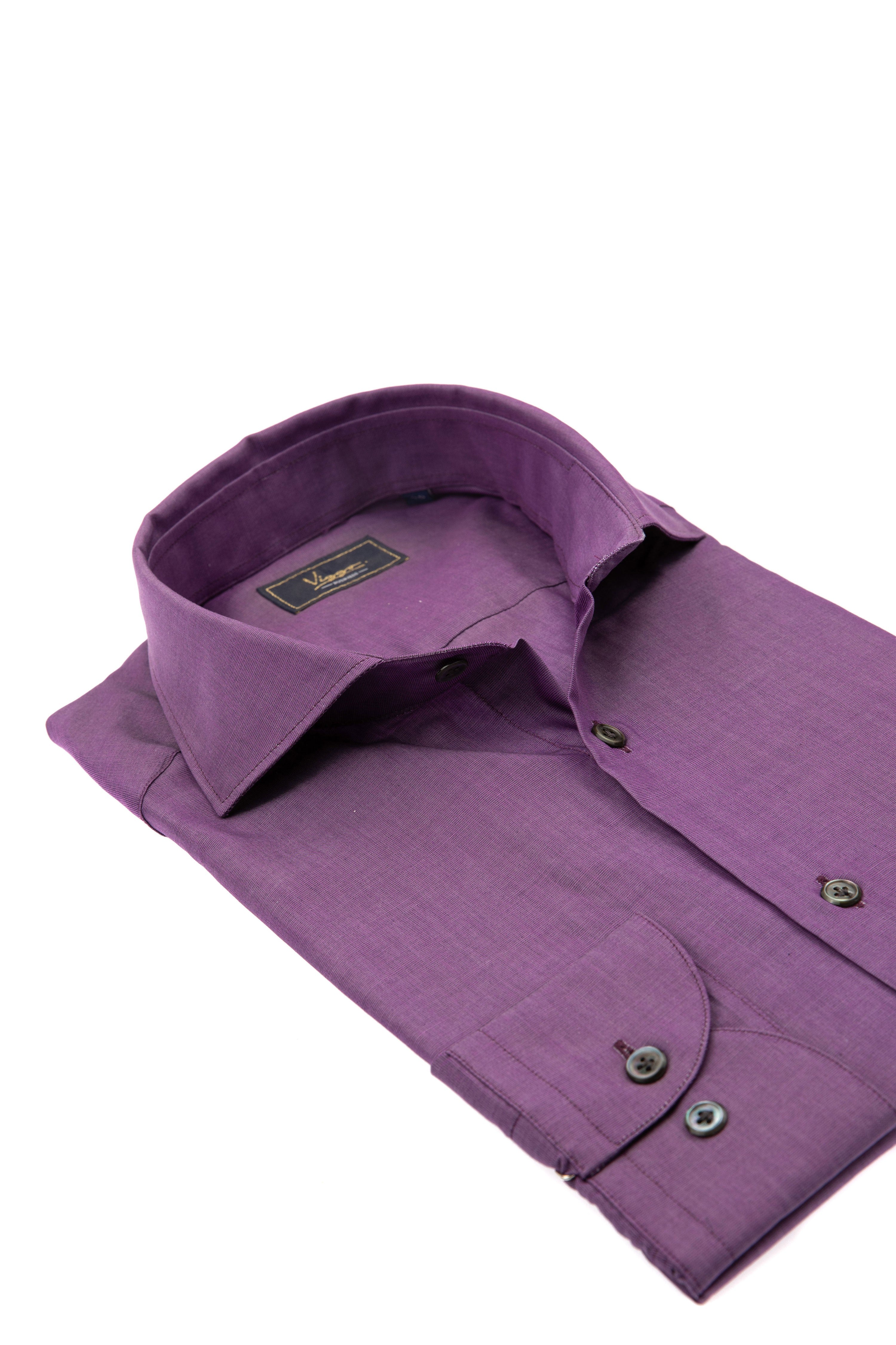 Camicia business color malva
